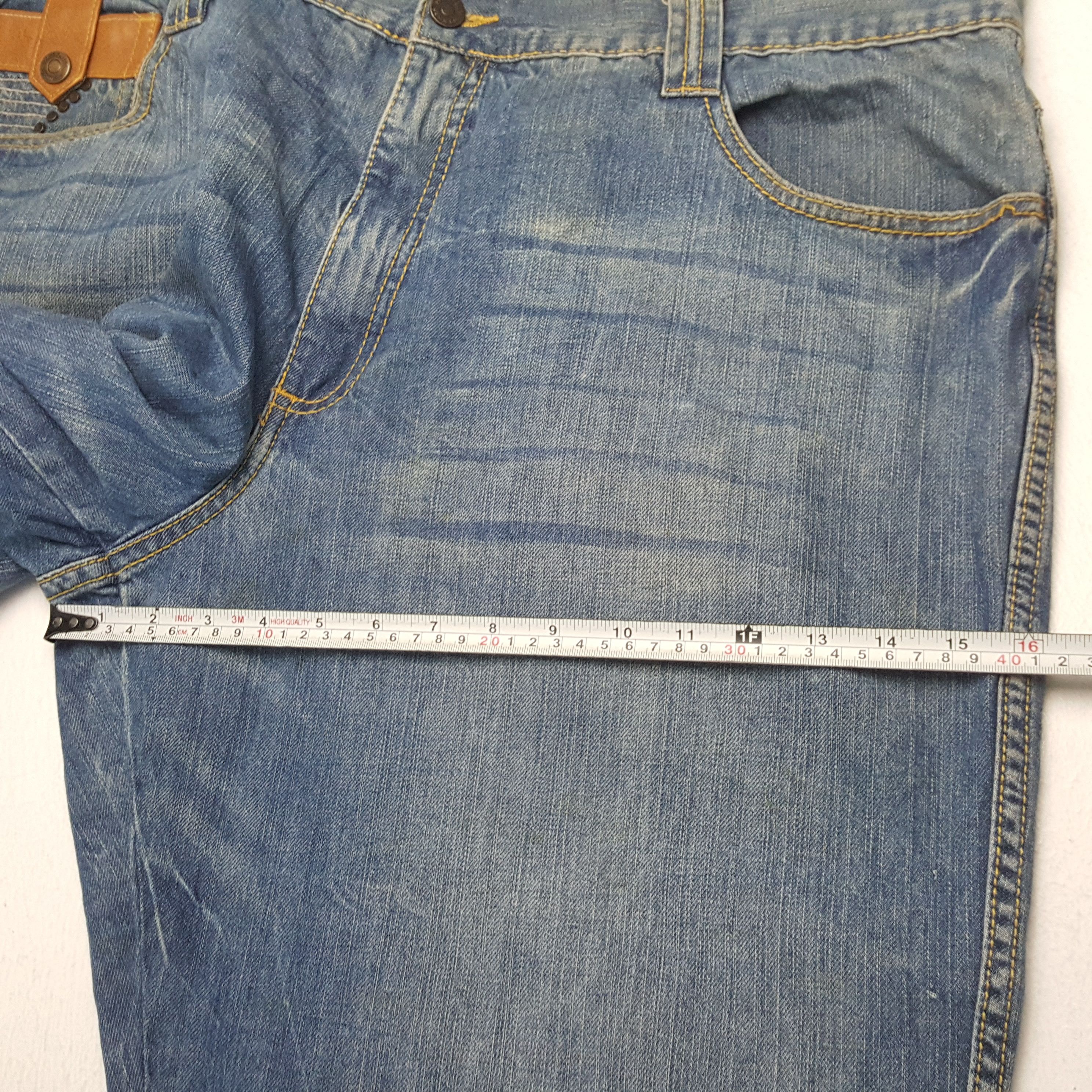 Pelle Pelle × Vintage PELLE PELLE Big Size Fashion Style Jeans Size US 42 / EU 58 - 9 Thumbnail