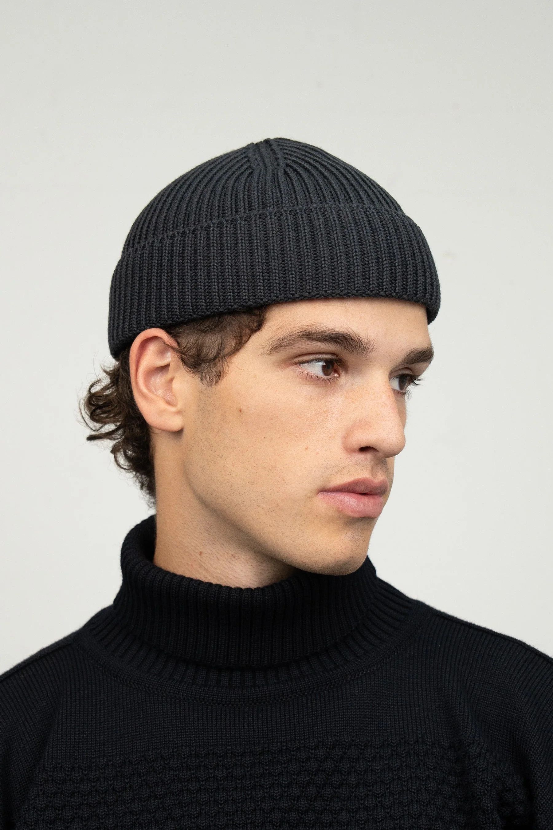 S.N.S. Herning SNS Herning Fender Hat Black Merino Wool Size ONE SIZE - 2 Thumbnail