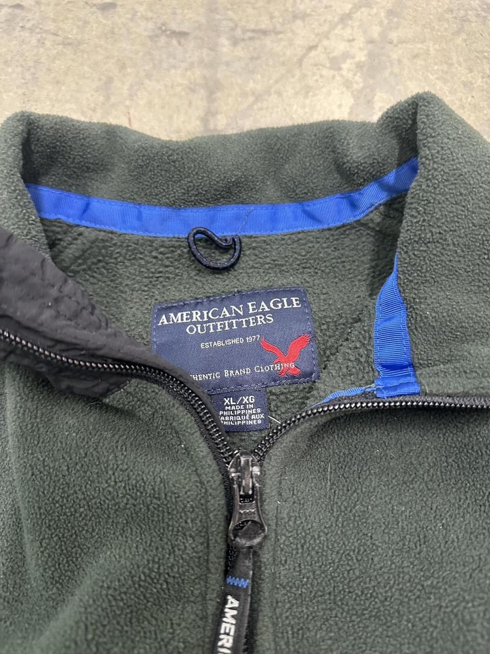 American Eagle Outfitters Vintage 90s American Eagle Green Fleece Jacket Size XL Size US XL / EU 56 / 4 - 4 Thumbnail