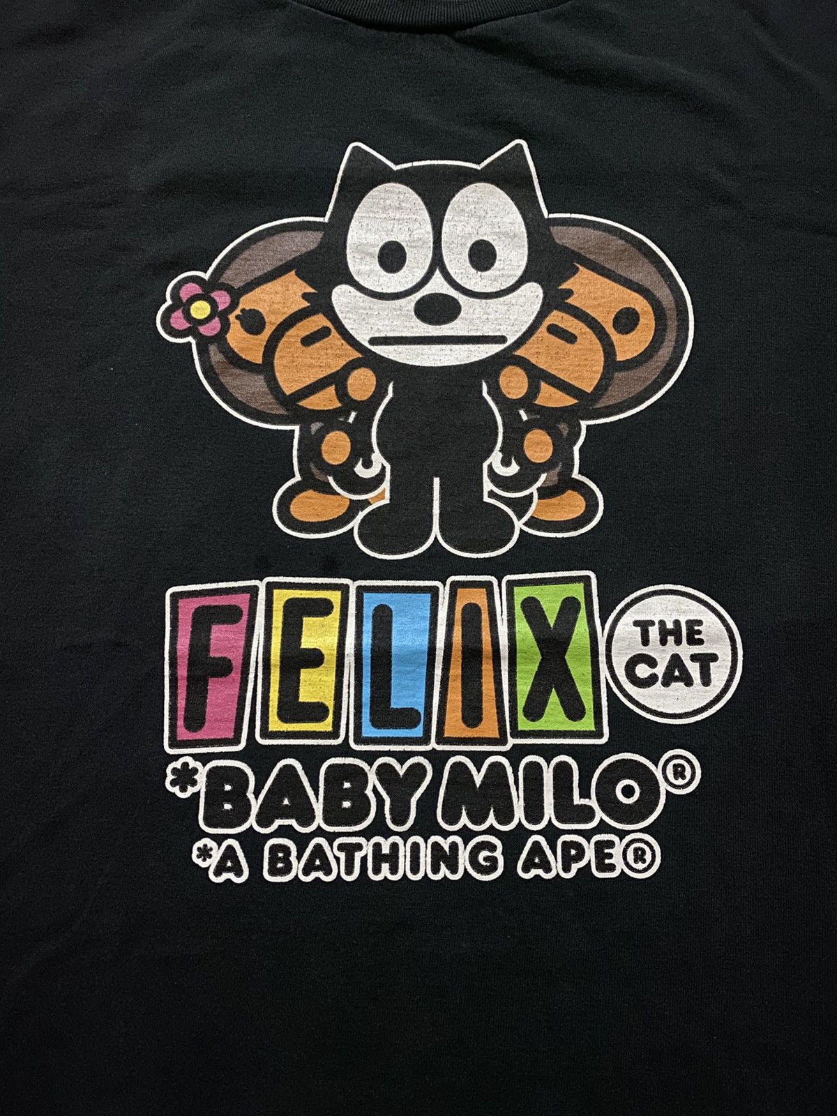 Bape Baby Milo By Bathing Ape X Felix The Cat T Shirt Size US M / EU 48-50 / 2 - 3 Thumbnail