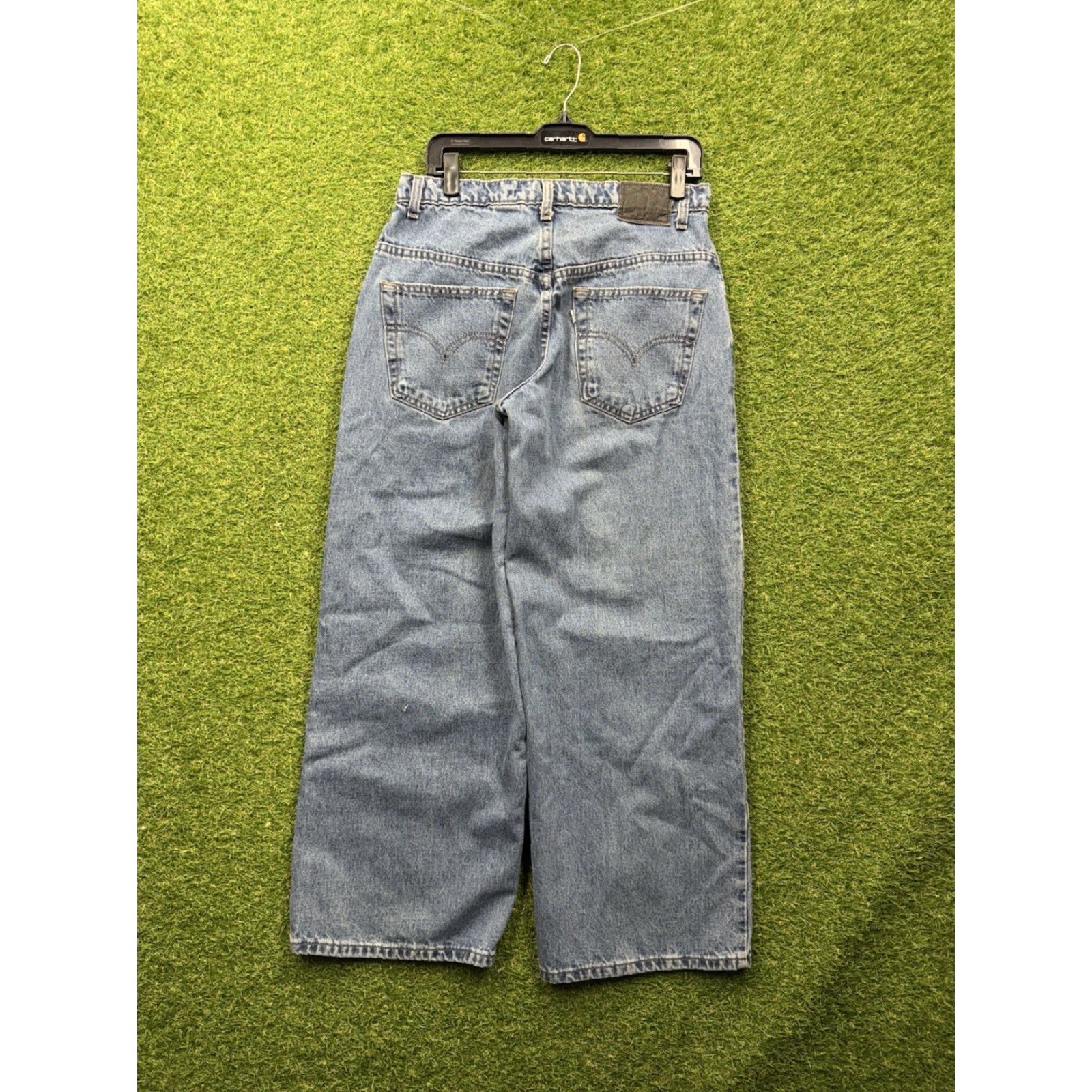 Levi's VINTAGE Levi's Silvertab MASSIVE Jeans Mens 31x30 Baggy 90s Wide Leg Y2K Skater Size US 31 - 2 Thumbnail