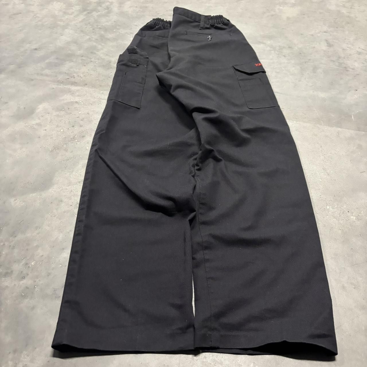 Japanese Brand × Vintage Crazy Vintage Y2K/2000s Black Streetwear Workwear Essential Cargo Pants! Size US 32 / EU 48 - 4 Thumbnail