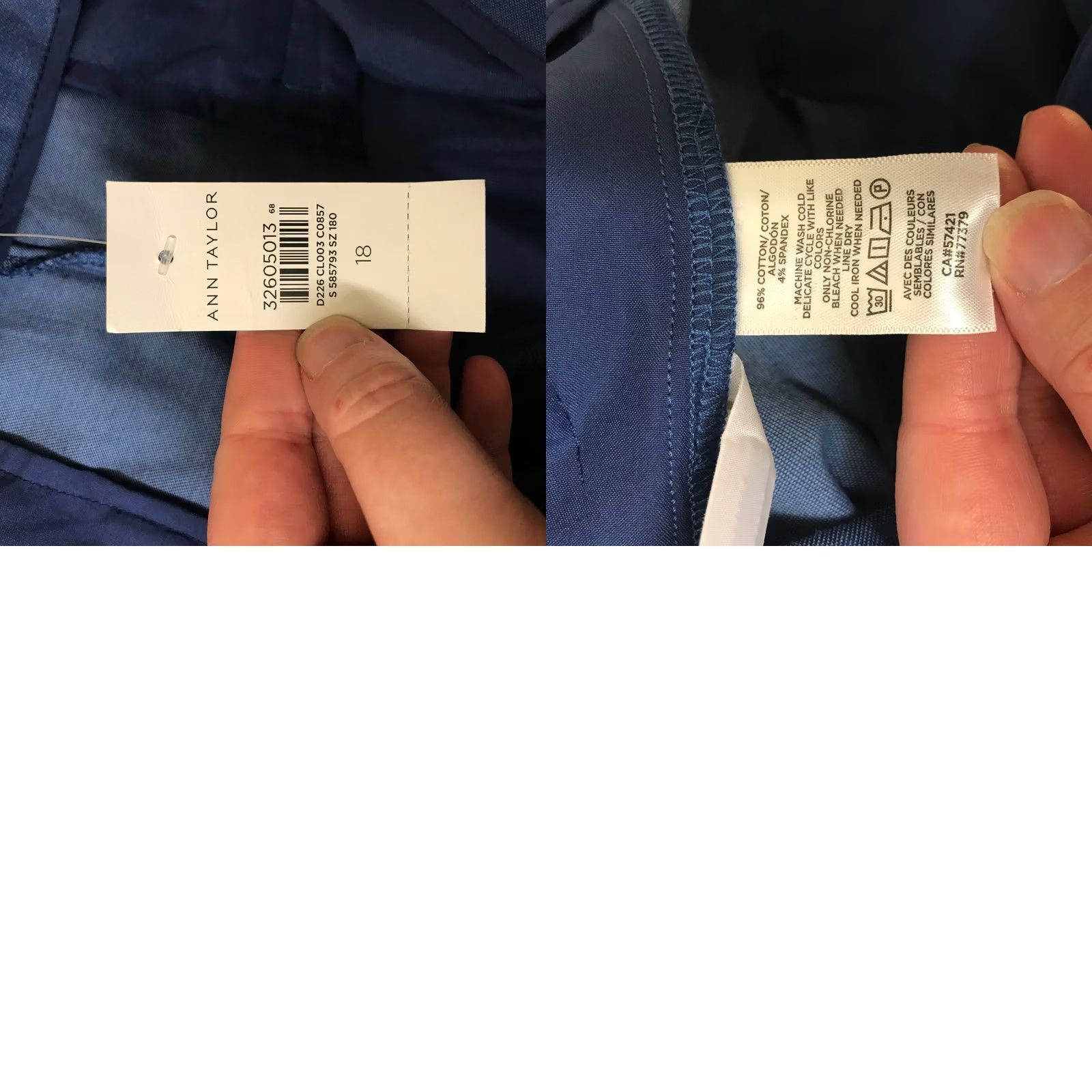Ann Taylor Ann Taylor Blue Wide Leg Trousers Side Zip Career Pants XL Regular Women Men? Size US 36 / EU 52 - 8 Thumbnail