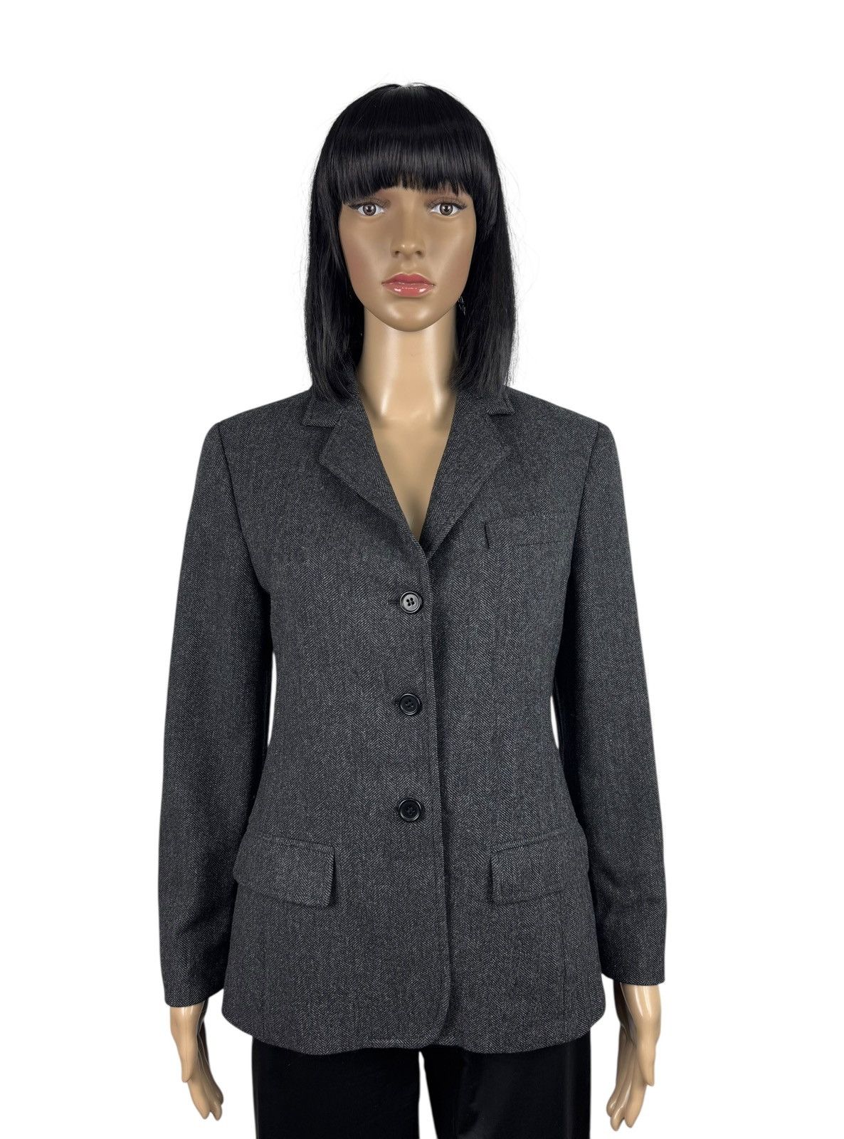 Weekend Max Mara Weekend Max Mara Twill Blazer Wool Nylon size UK8 IT40 Size S / US 4 / IT 40 - 1 Thumbnail