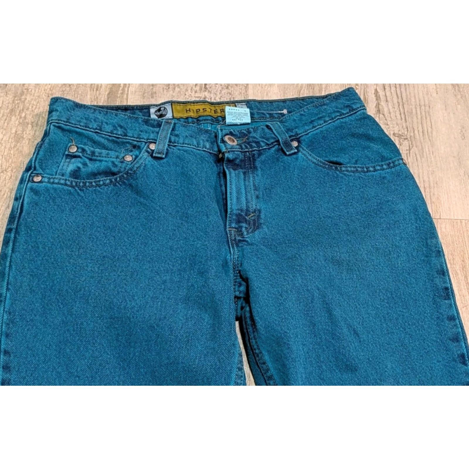 Vintage VINTAGE Levi's SilverTab Hipster Jeans 9 Jr. M (30x32) Dyed Blue Denim 100% Cotton Regular Straight Womens 5-Pocket USA Made 90s Hipster Size 30" / US 8 / IT 44 - 6 Thumbnail