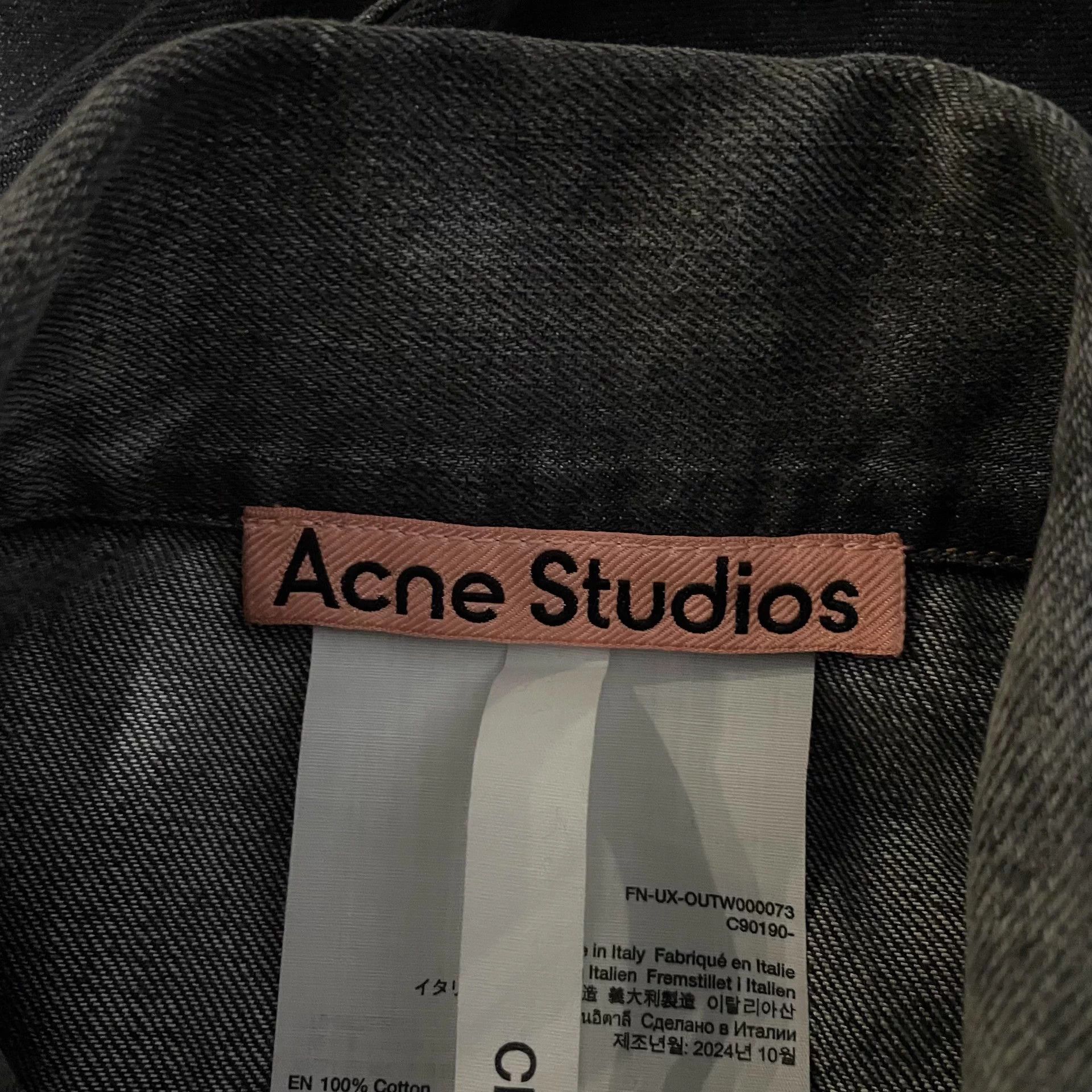 Acne Studios Acne Studios 25SS washed black gray vintage denim jacket Size US L / EU 52-54 / 3 - 3 Thumbnail