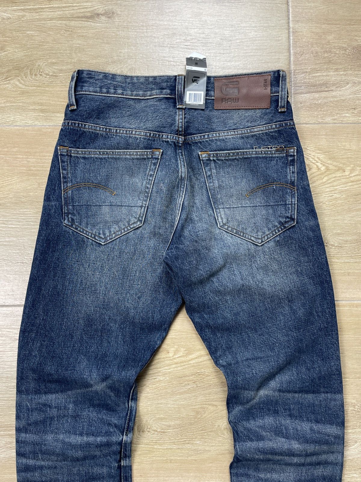 G-Star NEW!!! G-Star RAW 3301 Tapered Denim Jeans Size US 27 - 7 Thumbnail
