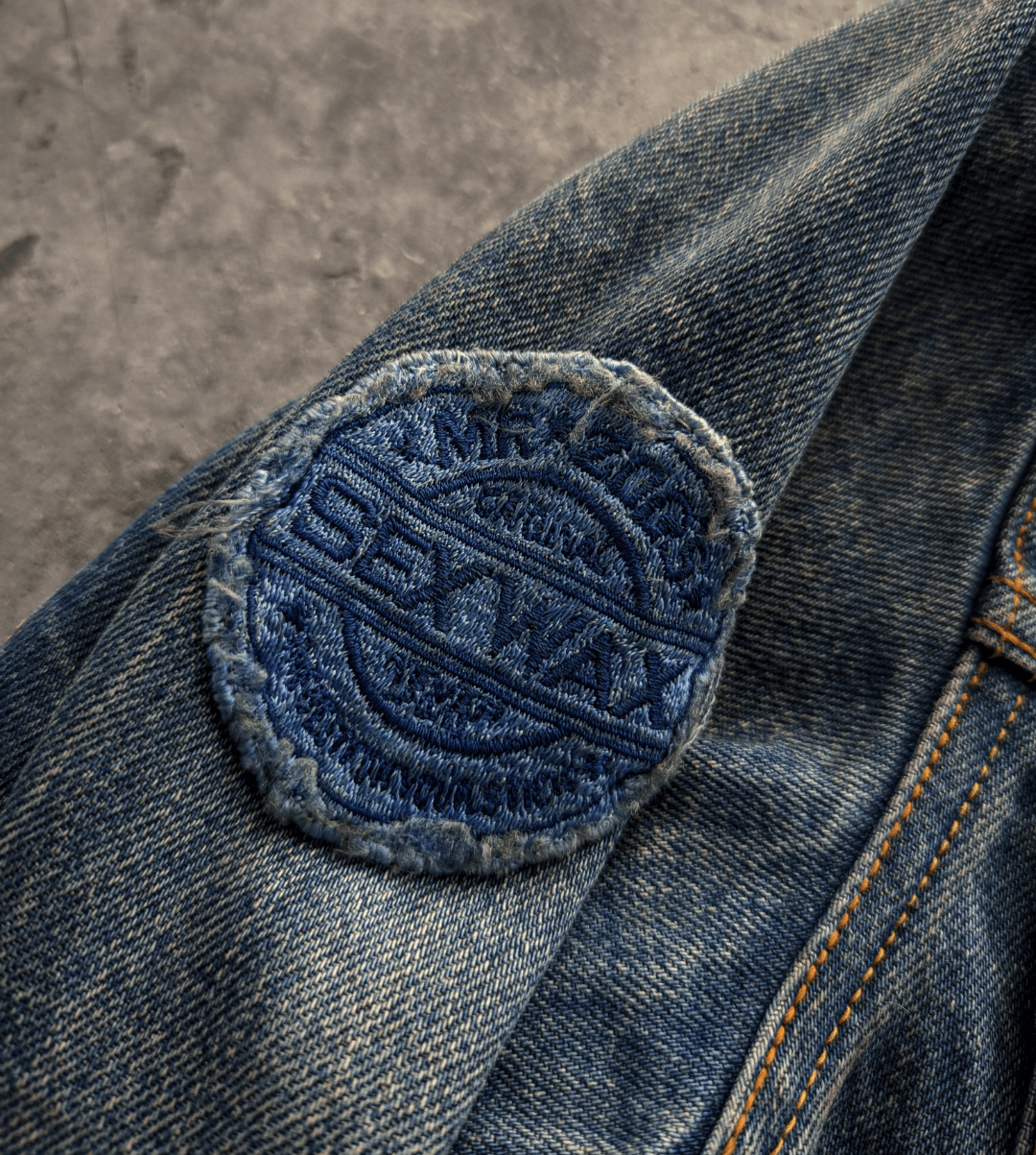 Vintage Vintage Seabird Trucker Denim Jacket Selvage Size US M / EU 48-50 / 2 - 4 Thumbnail