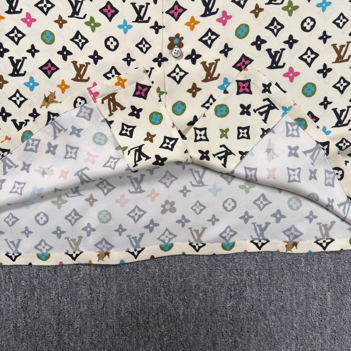 Louis Vuitton LV x Tyler Ivory All Over Print SS Shirt XL Size US XL / EU 56 / 4 - 7 Thumbnail