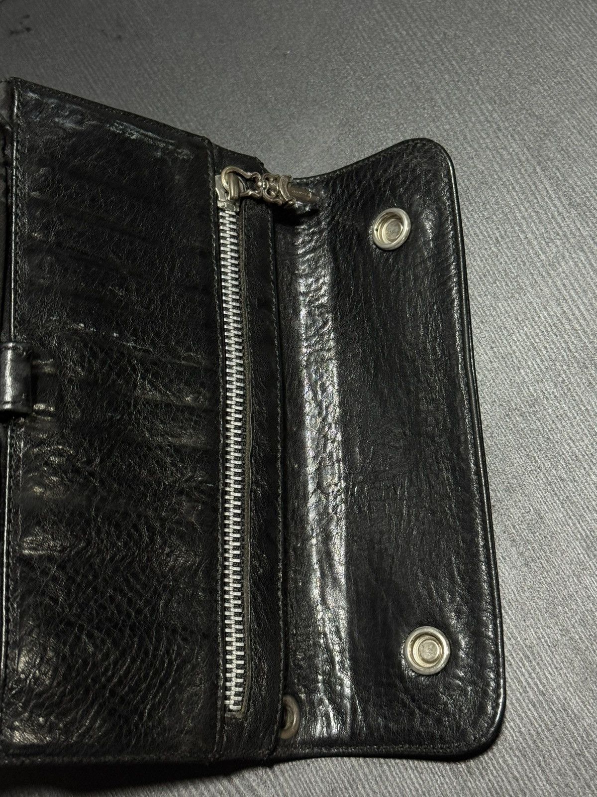 Chrome Hearts Chrome Hearts - Wave Crossball Leather Wallet Size ONE SIZE - 5 Thumbnail