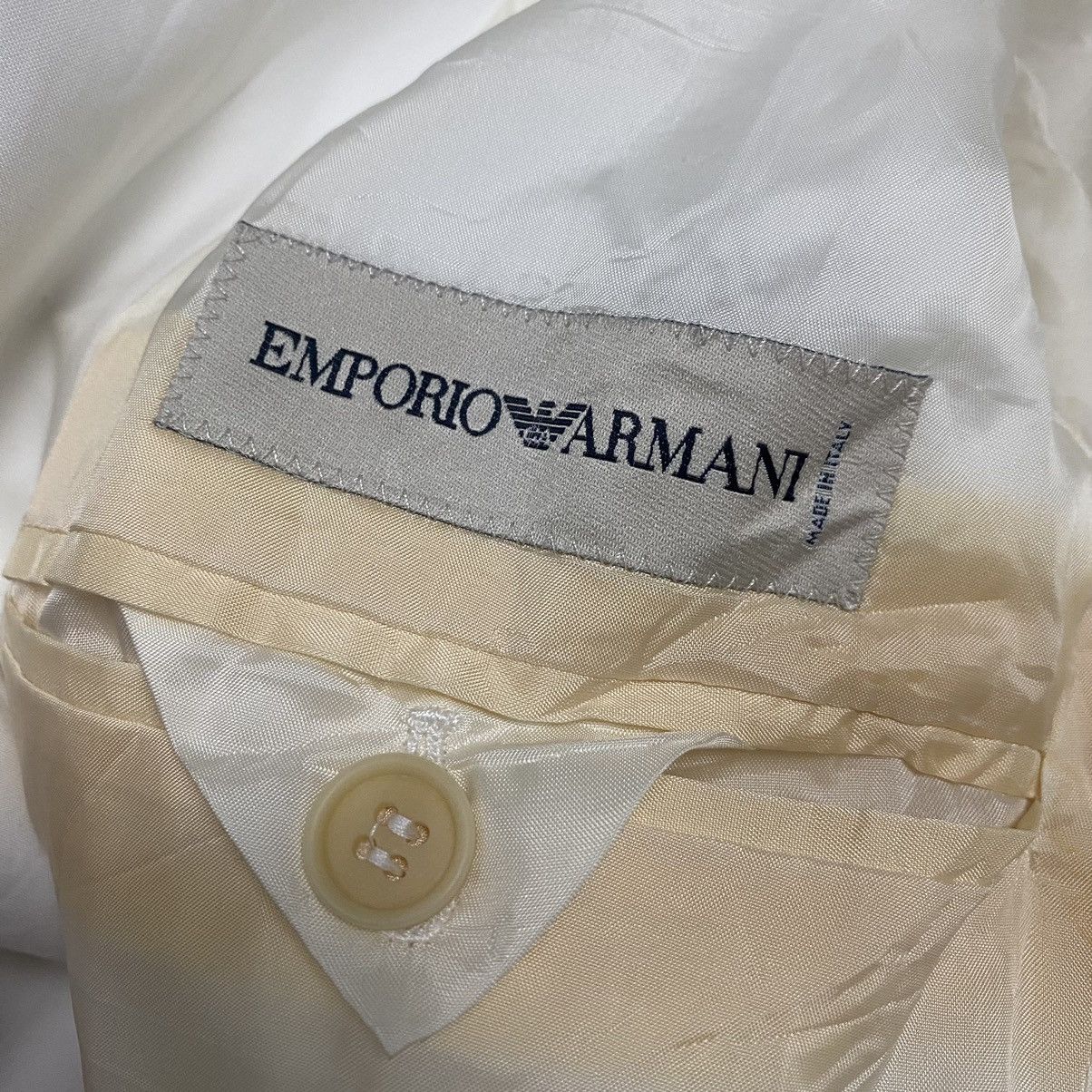 Emporio Armani × Vintage Emporio Armani white blazer coat Size 50R - 11 Thumbnail