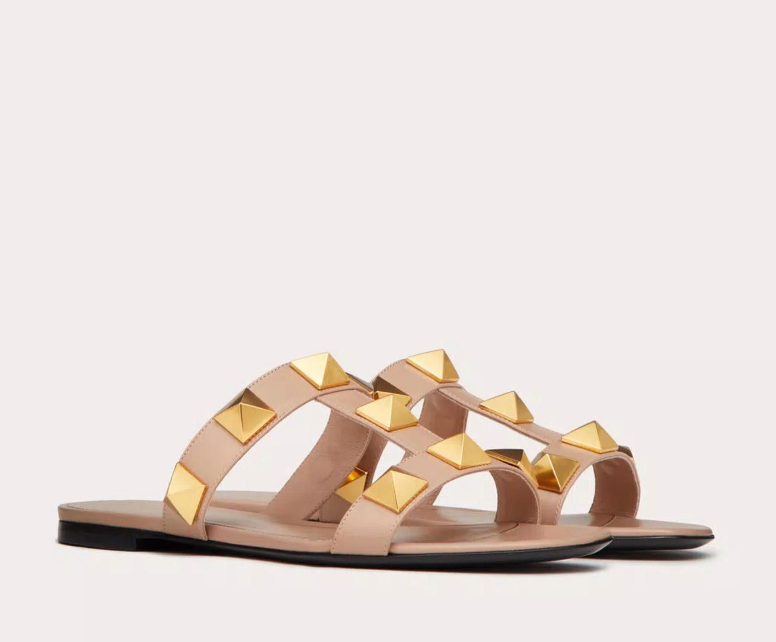 Other Valentino Flat Roman Stud Slide Sandal Size US 7.5 / IT 37.5 - 2 Thumbnail