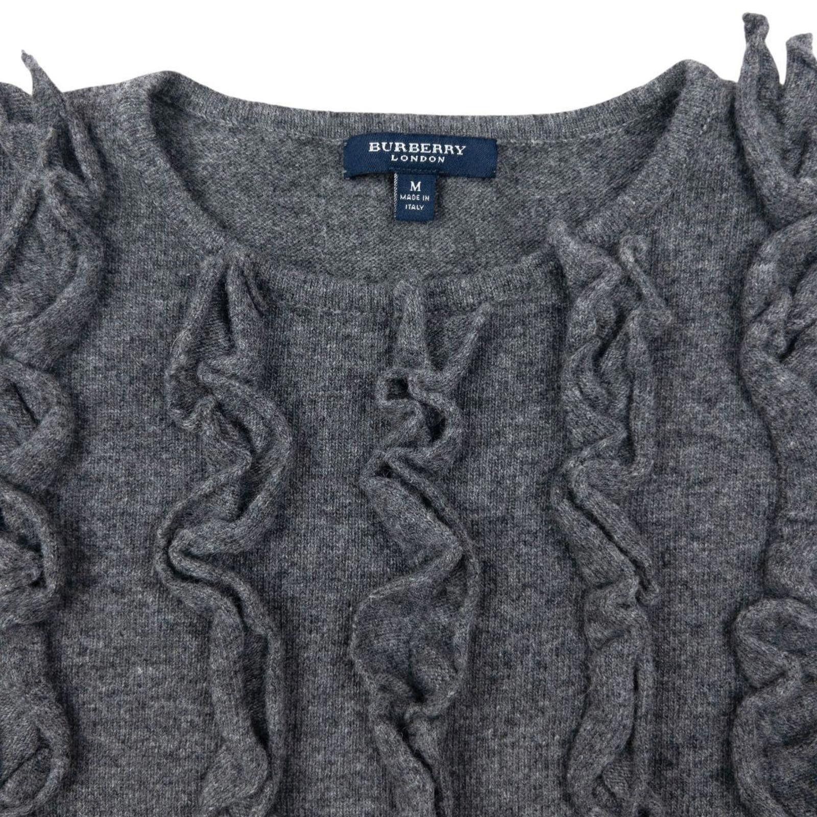 Burberry Vintage 2000s Burberry Wool Ruffle Top Womens Size M Size M / US 6-8 / IT 42-44 - 3 Thumbnail