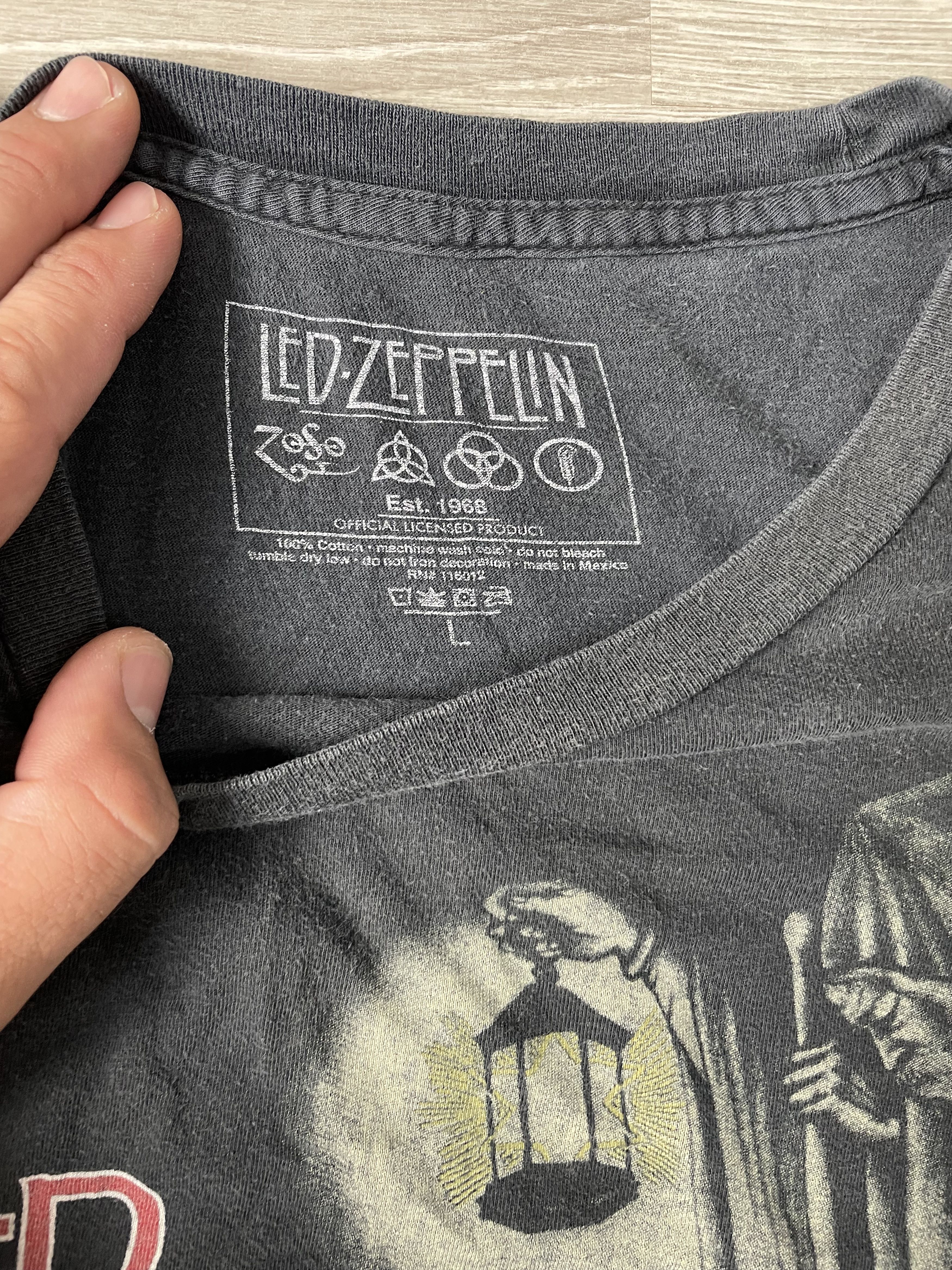 Japanese Brand × Led Zeppelin MENS Y2K SHIRT LED ZEPPELIN Size US L / EU 52-54 / 3 - 12 Thumbnail