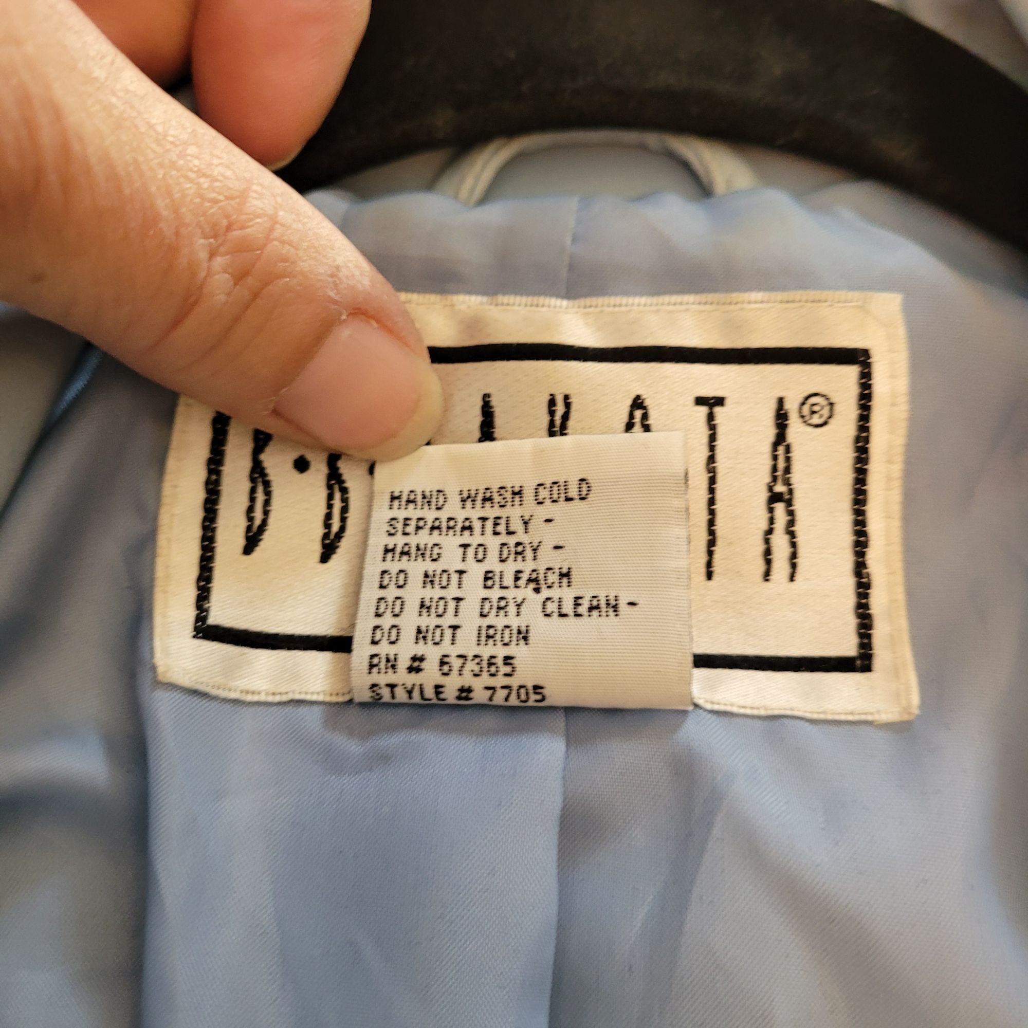 Vintage Vtg 80s Robin Egg Blue Faux Leather Blazer Jacket Sz M Puff Size M / US 6-8 / IT 42-44 - 8 Thumbnail