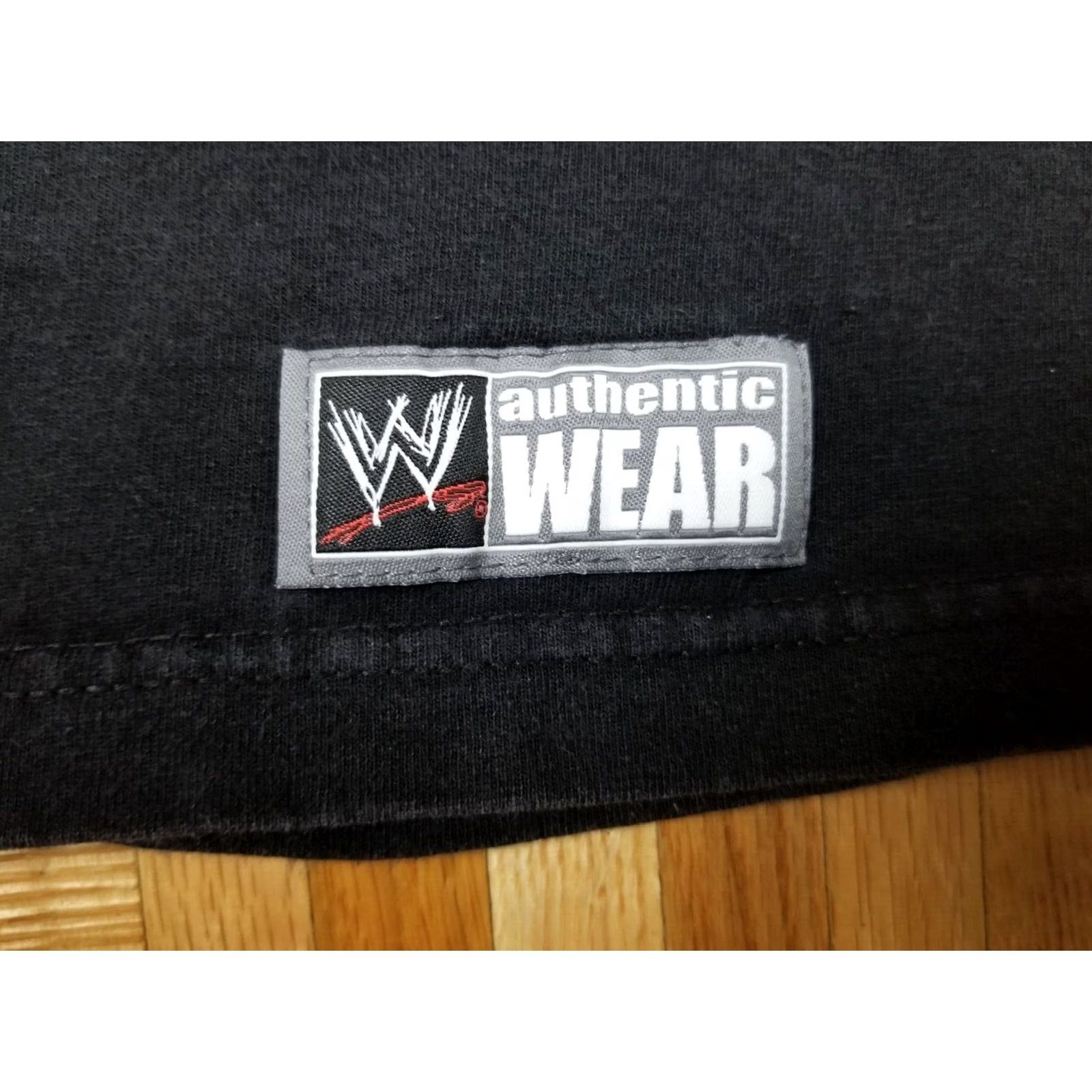 Vintage VINTAGE WWE THE SHIELD T-SHIRT Cotton Black XLARGE Mens Short Sleeve Round Neck 23 INCH Chest 28 INCH Back Length Size US XL / EU 56 / 4 - 5 Thumbnail