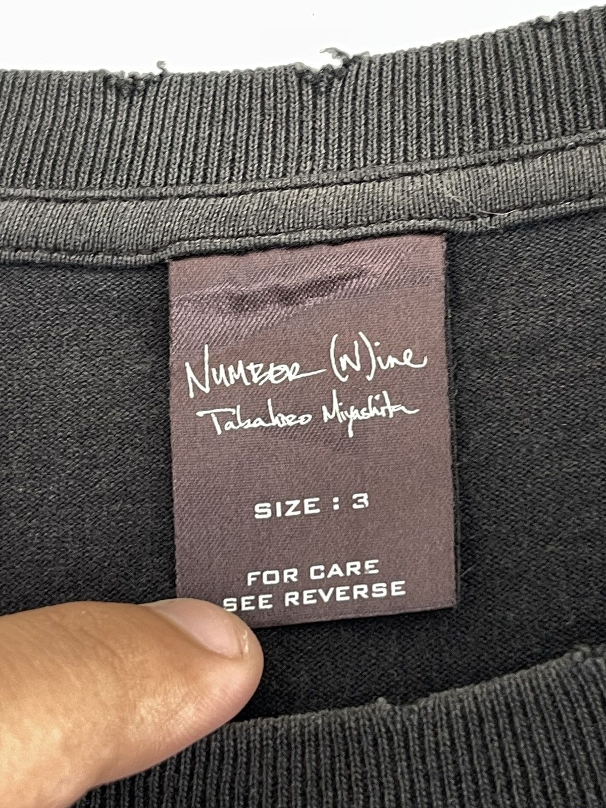 Number (N)ine SS06 Number Nine Welcome to the Shadow Distressed T Shirt Size US L / EU 52-54 / 3 - 6 Thumbnail