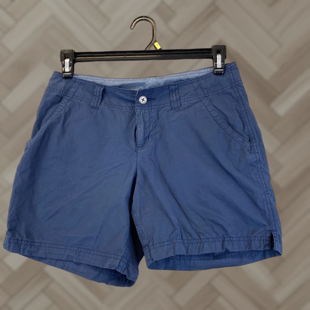 Vintage Women's Columbia Navy Shorts Size 6 Pockets Blue 52-47 Size 28" / US 6 / IT 42 - 1 Thumbnail