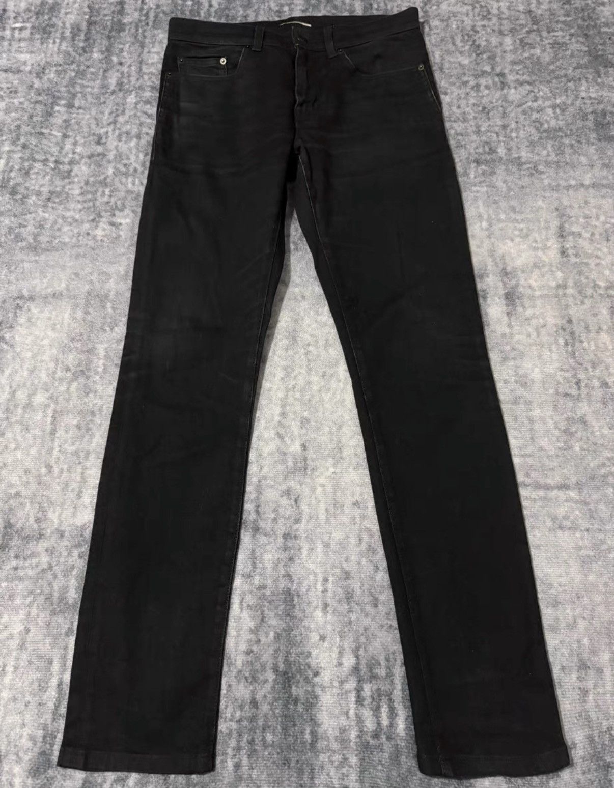 Saint Laurent Paris Saint Laurent 18FW "Cat Paw" Distressed Basic Denim Jeans Size US 30 / EU 46 - 1 Thumbnail