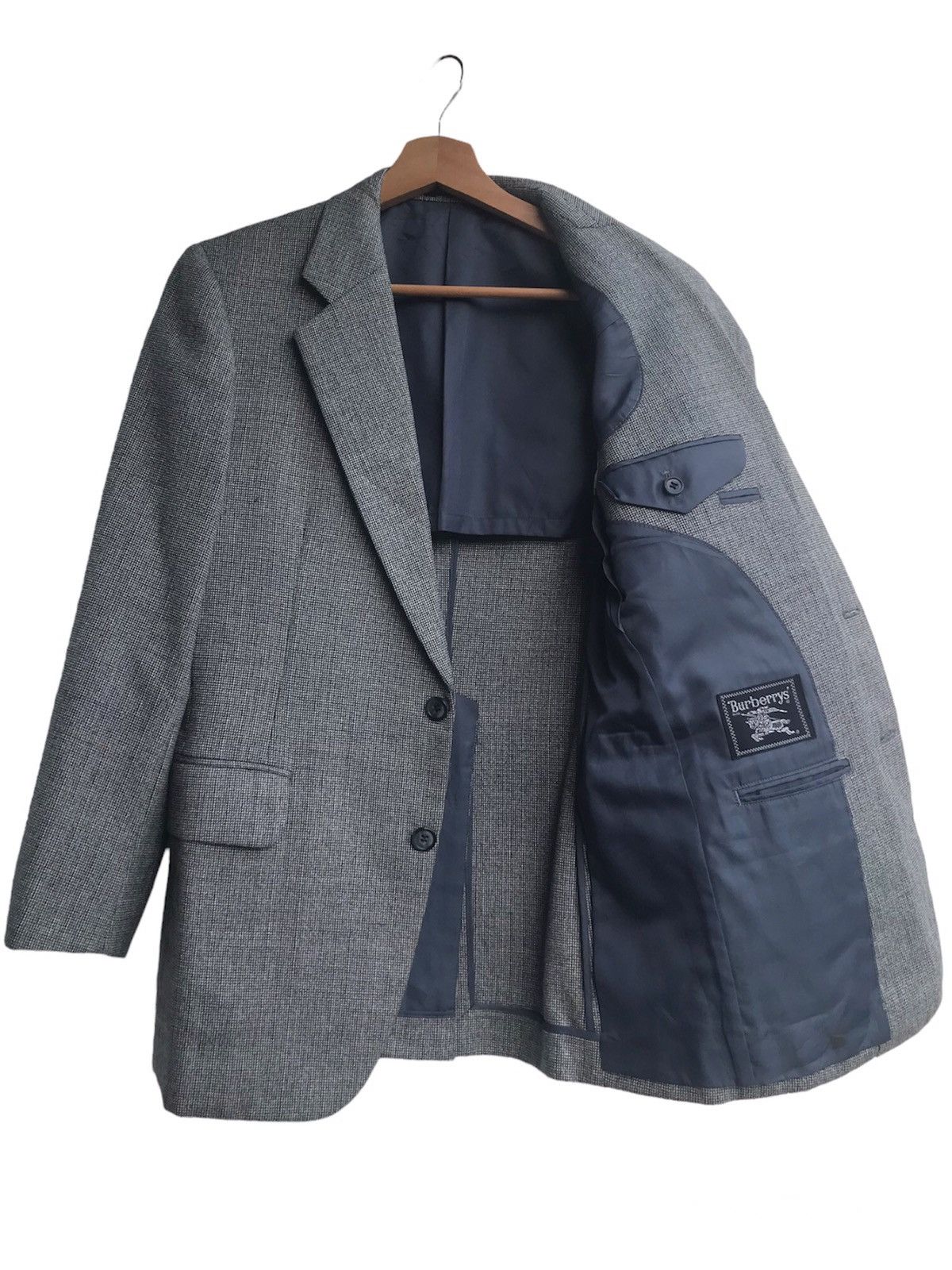 Burberry Vintage Burberrys Houndstooth Wool Blazer Size US S / EU 44-46 / 1 - 3 Thumbnail