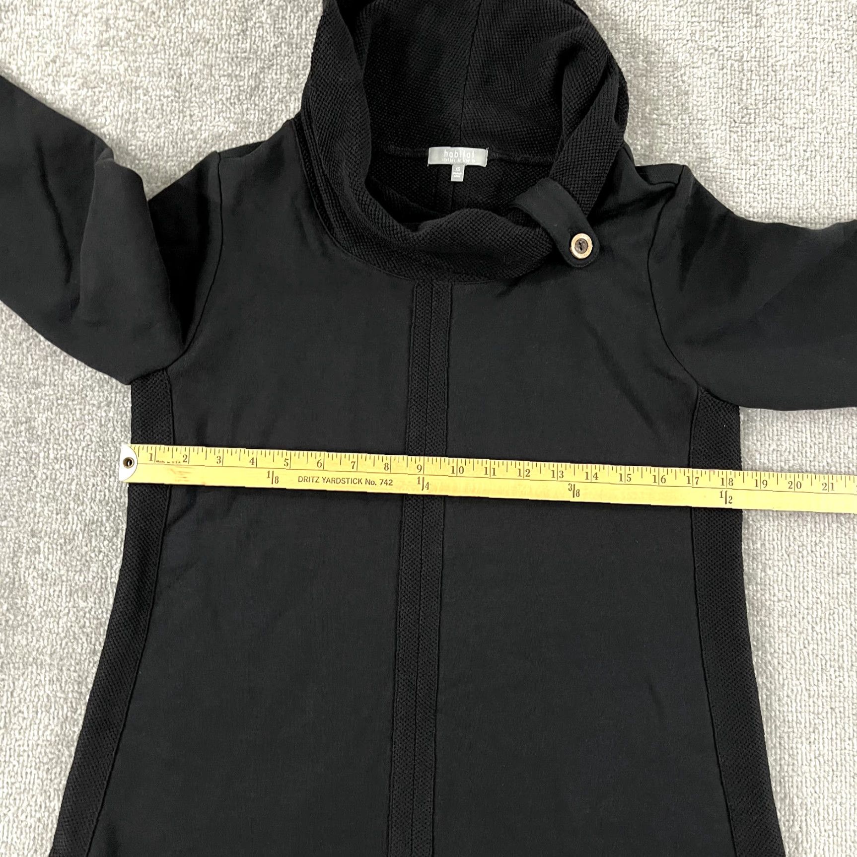 Habitat HABITAT Shirt Womens XS Black Oversized Button Detail Cowl Neck Clothes to Live Size XS / US 0-2 / IT 36-38 - 5 Thumbnail