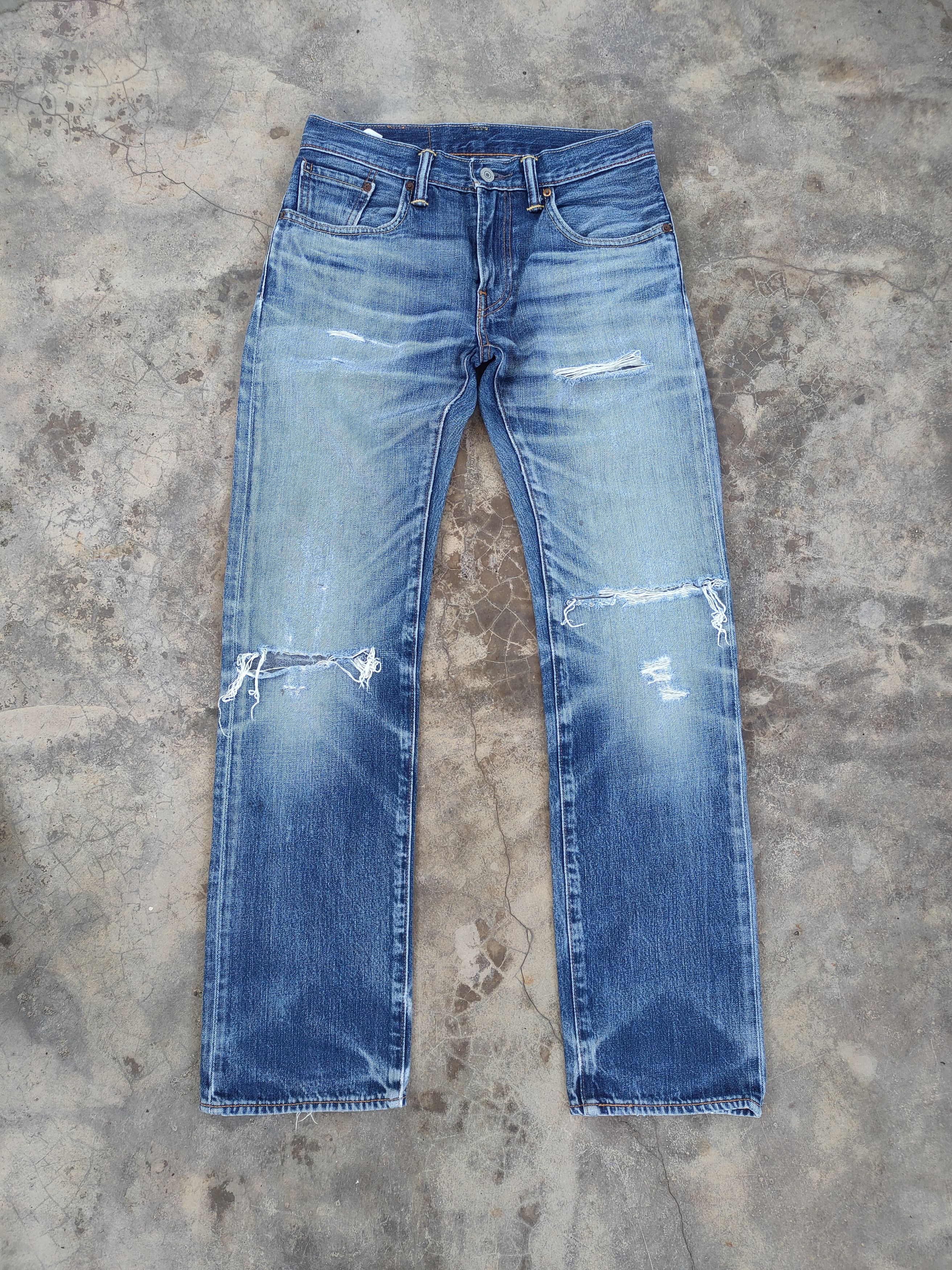 Levi's Vintage Clothing W30 VINTAGE LEVI'S 502 FADED DISTRESSED JEAN DENIM PANTS Size US 30 / EU 46 - 1 Thumbnail