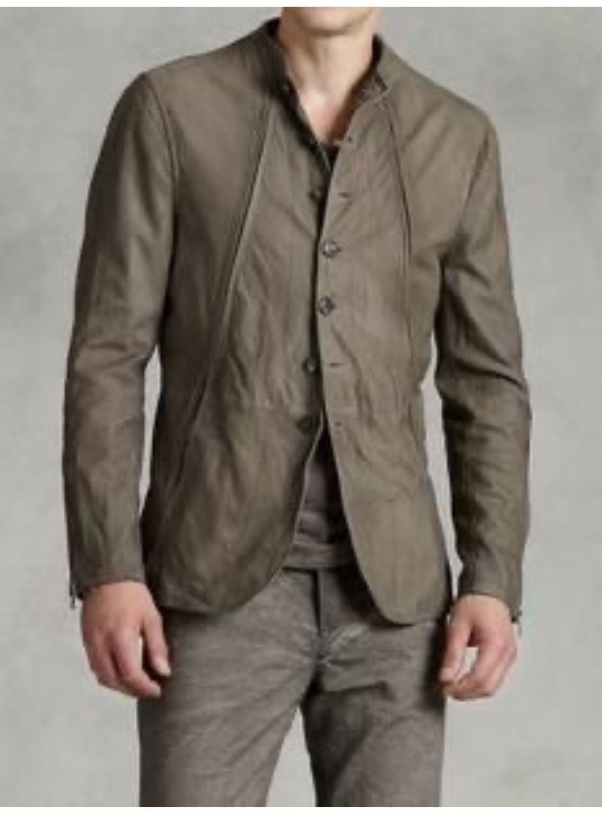 John Varvatos Goat Suede Multibutton Jacket. 50 Size US M / EU 48-50 / 2 - 1 Thumbnail