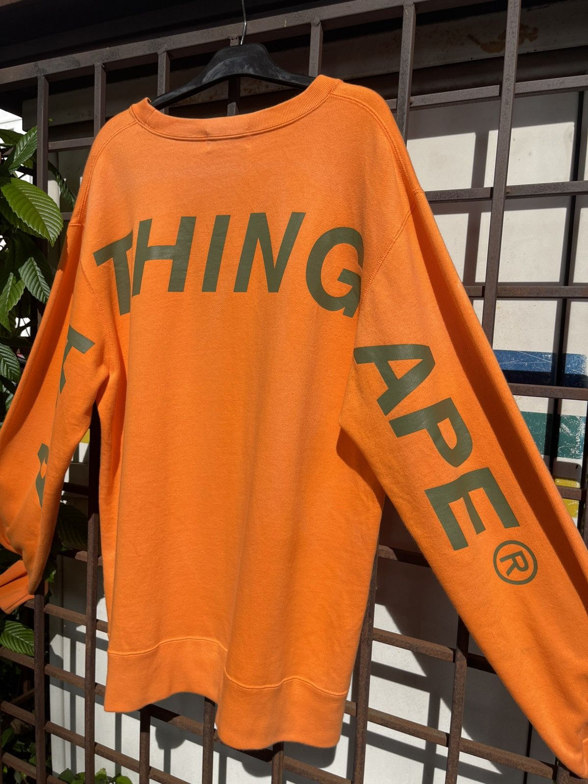 Bape Bape A Bathing Ape Spellout Logo Sweatshirt Size US XXL / EU 58 / 5 - 3 Thumbnail