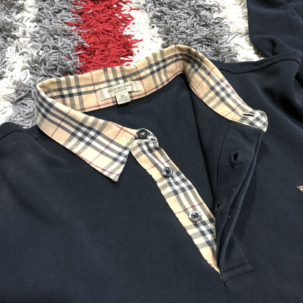 Burberry Vintage Thrashed Faded Burberry Novacheck Longsleeve Shirt Size US XL / EU 56 / 4 - 4 Thumbnail
