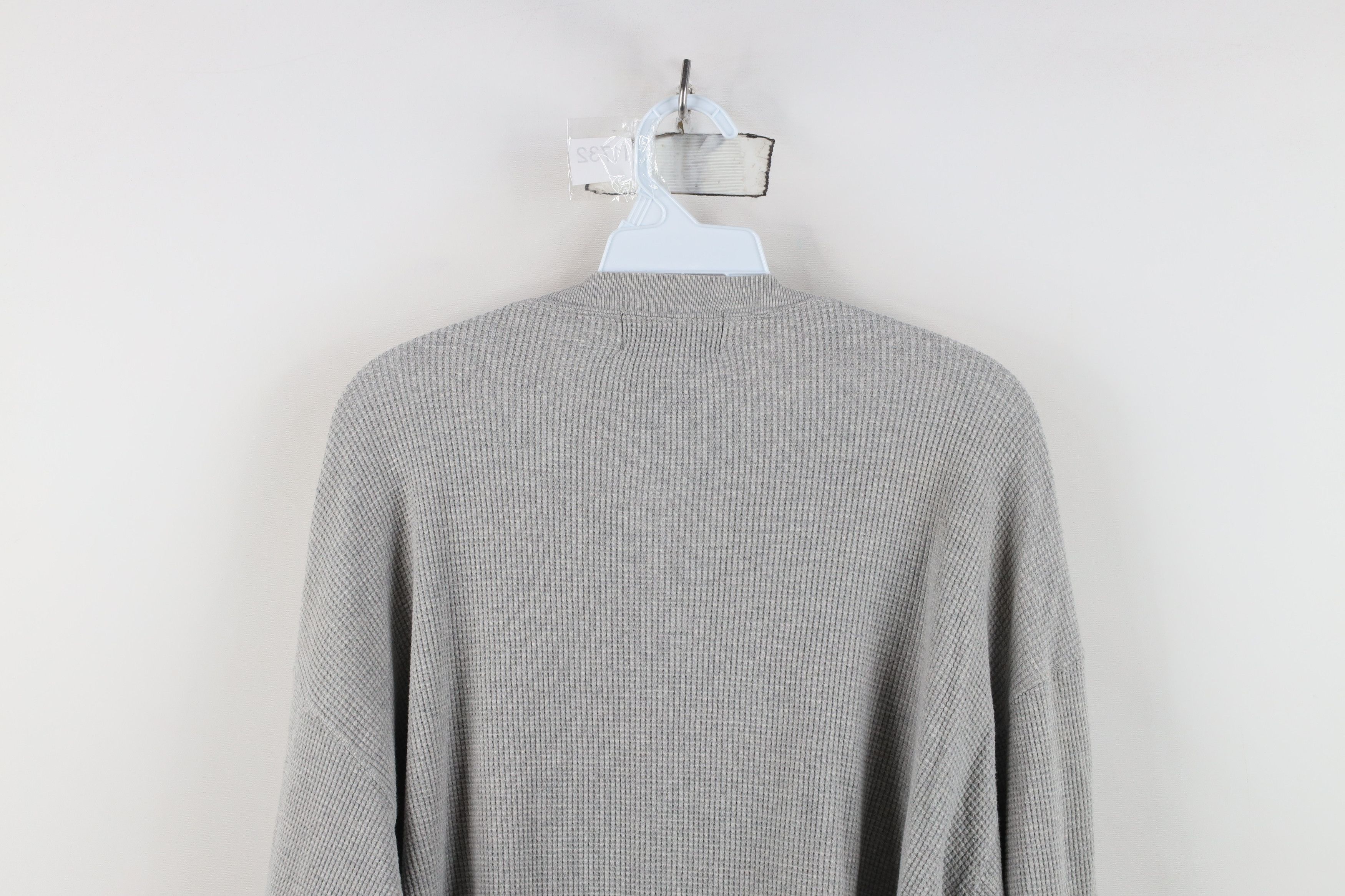 Eddie Bauer Vintage 90s Eddie Bauer Knit Long Sleeve Henley T-Shirt Gray Size US XL / EU 56 / 4 - 13 Thumbnail