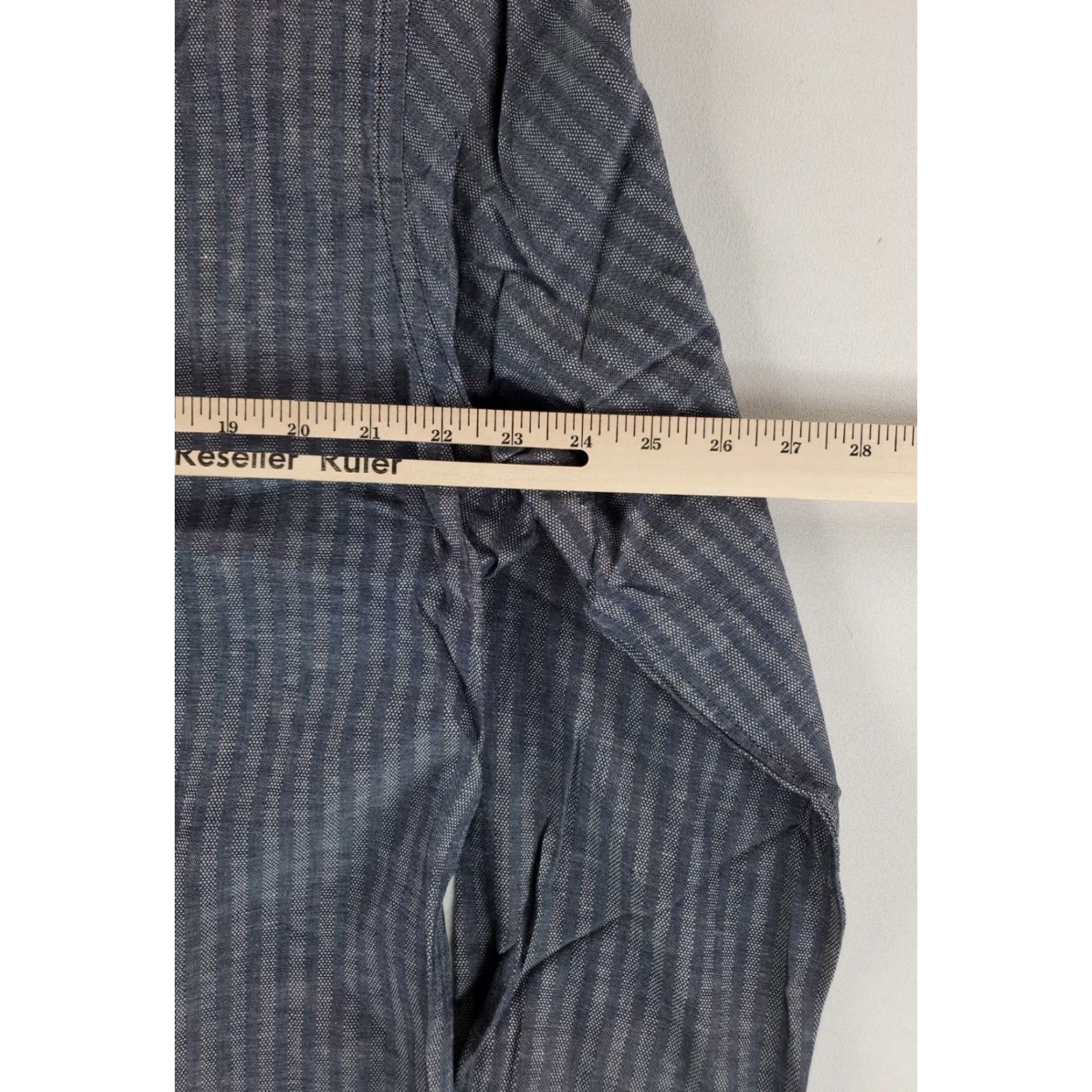 Vintage Criquet Shirt Pearl Snap Gray Striped Long Sleeve Mens XL Shirt Size US XL / EU 56 / 4 - 4 Thumbnail