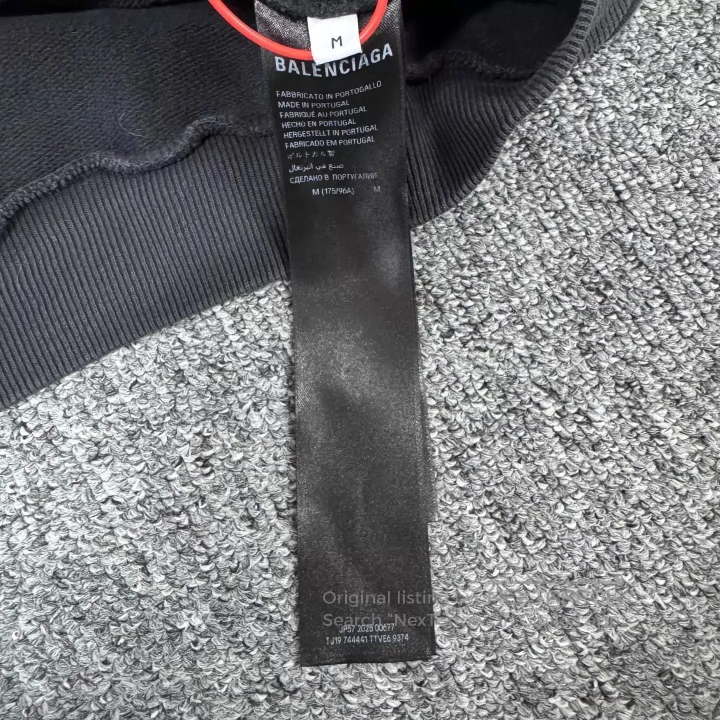 Balenciaga Black Oversized Hoodie with Logo and Side Graphics. Size US M / EU 48-50 / 2 - 7 Thumbnail