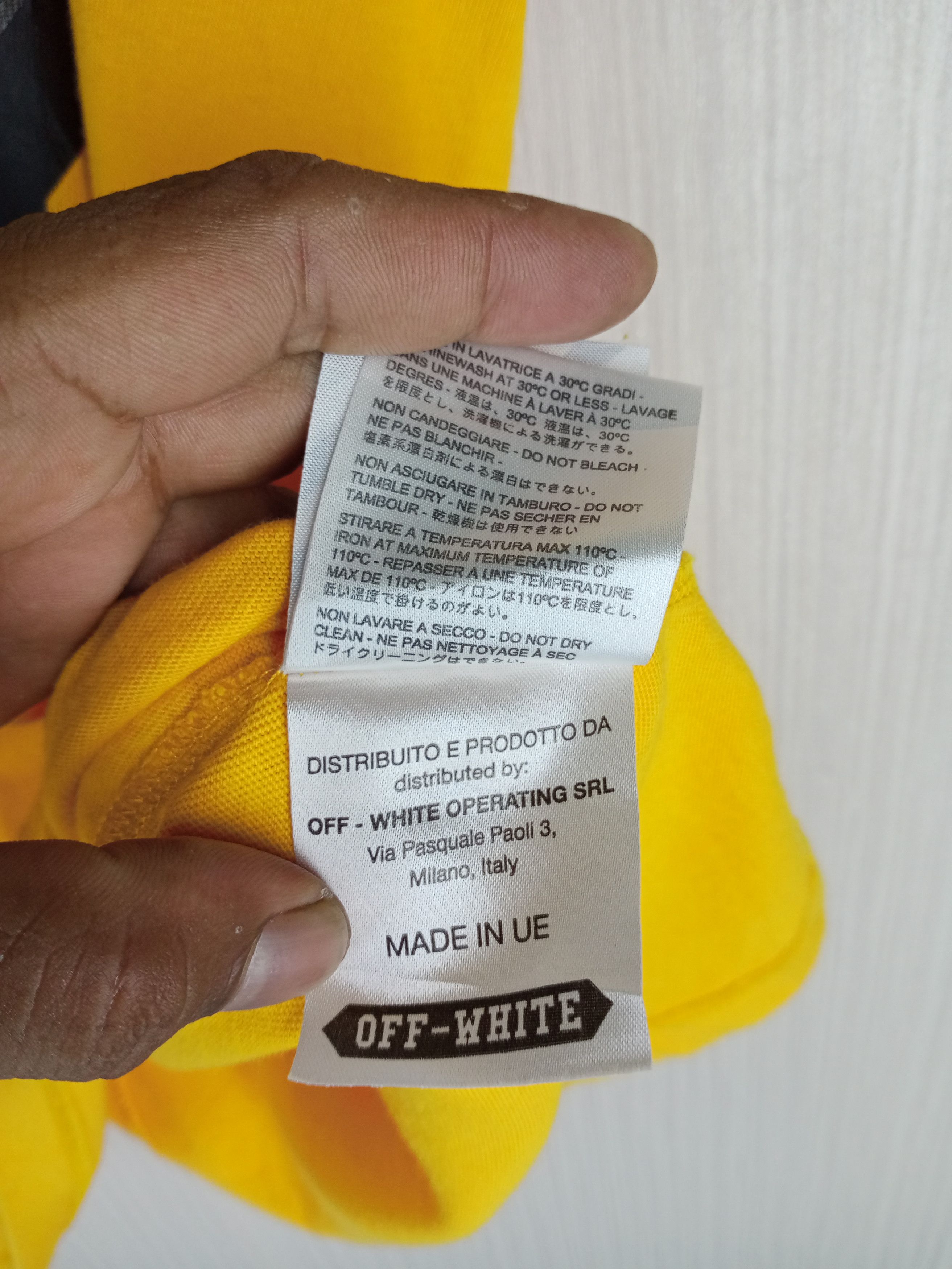 Off-White Off White C/O Virgin Abloh Caravaggio Tshirt Size US L / EU 52-54 / 3 - 12 Thumbnail