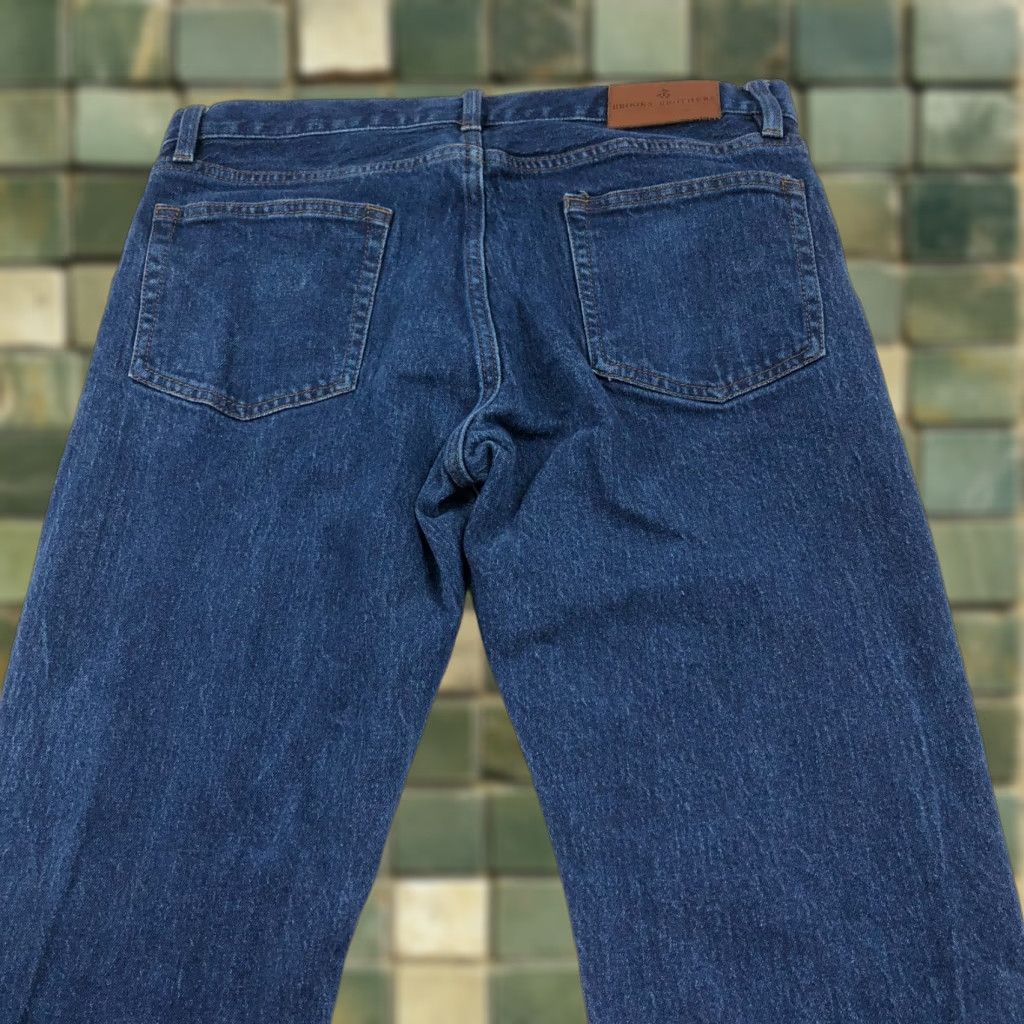 Brooks Brothers Brooks Brothers Denim Jeans Straight Fit 34x30 Mid Rise Blue 5-Pocket Stretch Regular Men Jeans Size US 34 / EU 50 - 1 Thumbnail