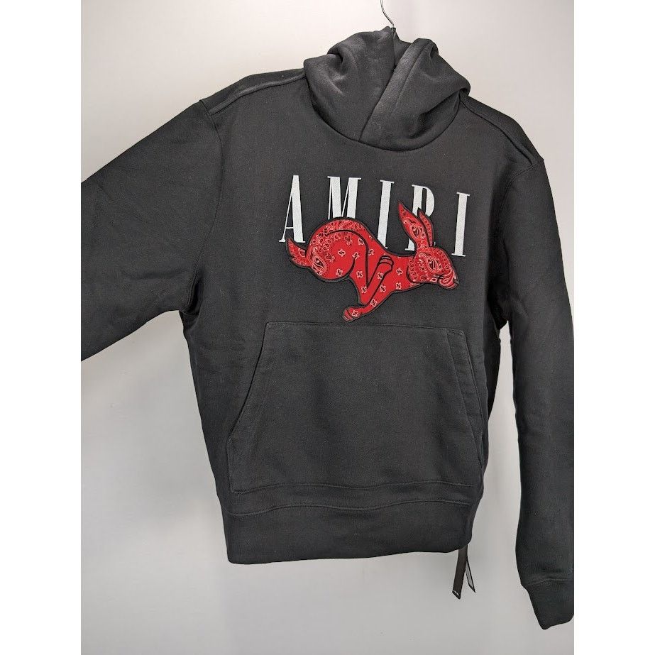 Amiri o1rshd1 CNY Rabbit Logo Hoodie in Black Size US L / EU 52-54 / 3 - 9 Thumbnail