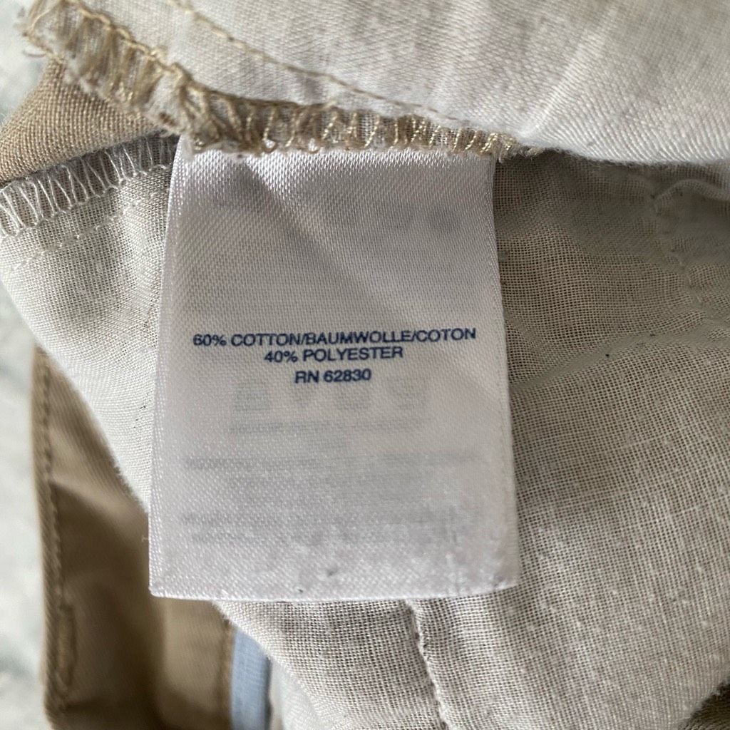 Lands' End Lands End men 30/30 cotton blend flat front tan chinos Size US 30 / EU 46 - 7 Thumbnail