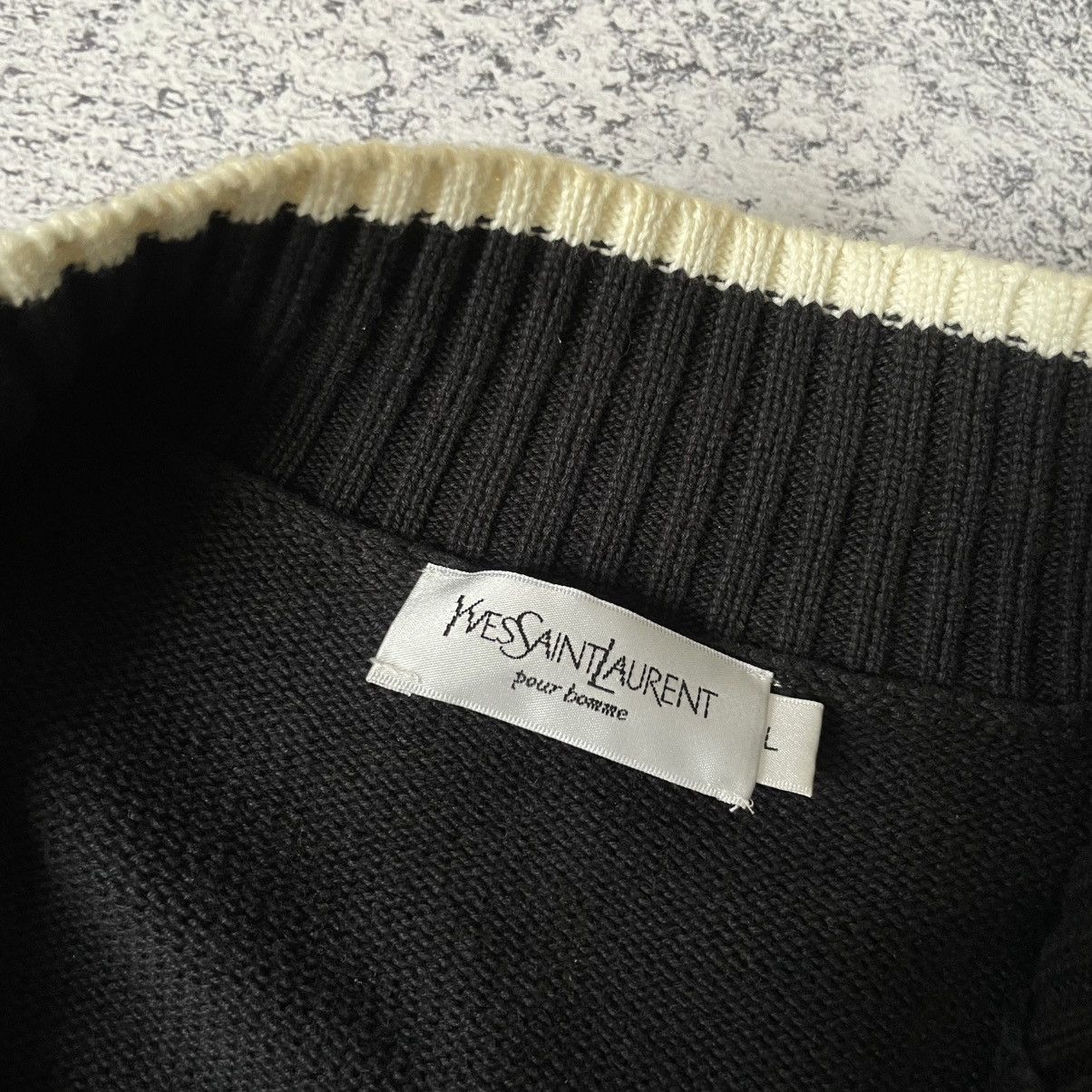 Yves Saint Laurent Yves Saint Laurent YSL Full Zip Sweater Mens Size L Size US L / EU 52-54 / 3 - 8 Thumbnail