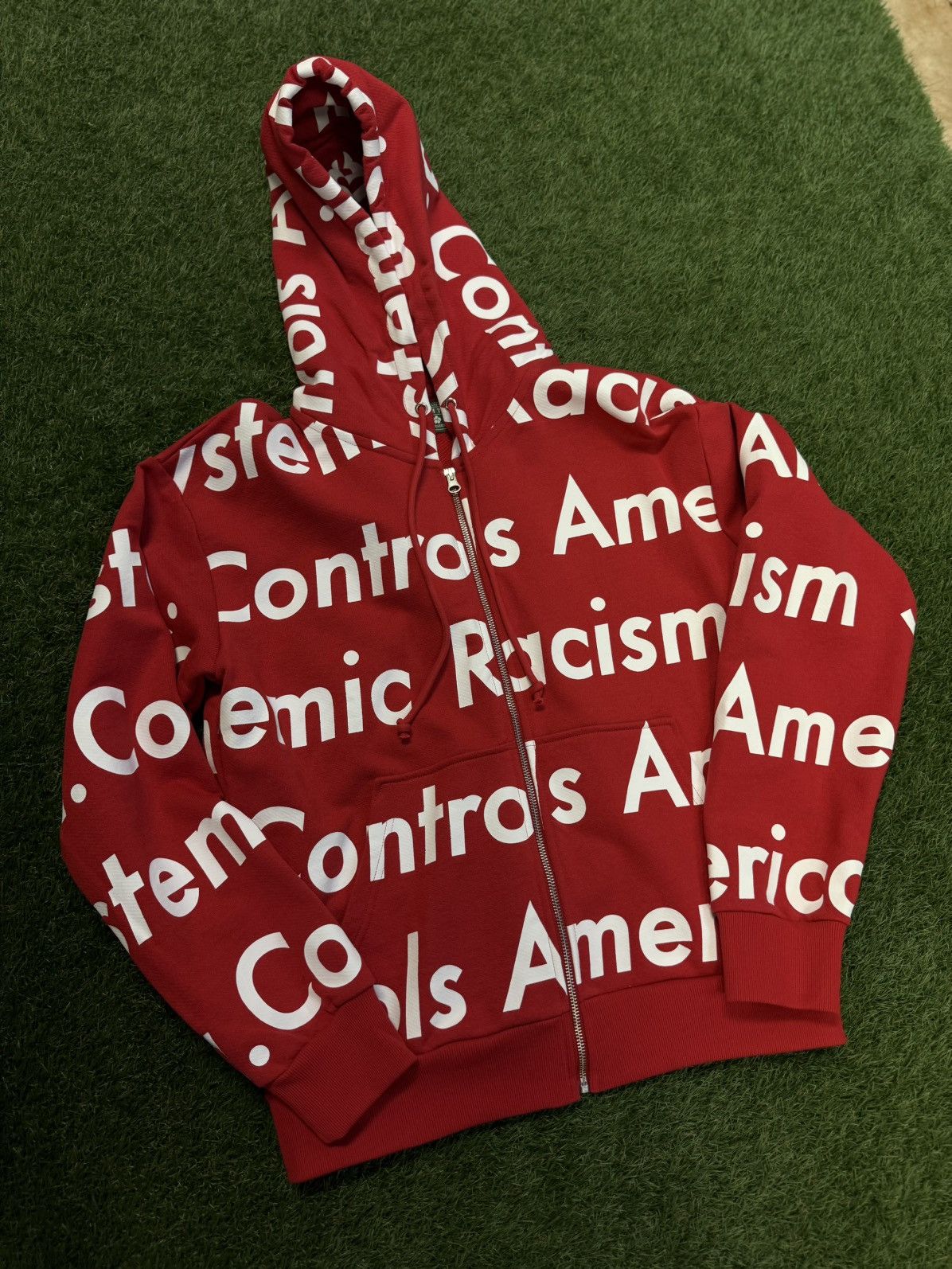 DENIM TEARS Denim Tears Systematic Racism Controls America Hoodie M Size US M / EU 48-50 / 2 - 3 Thumbnail
