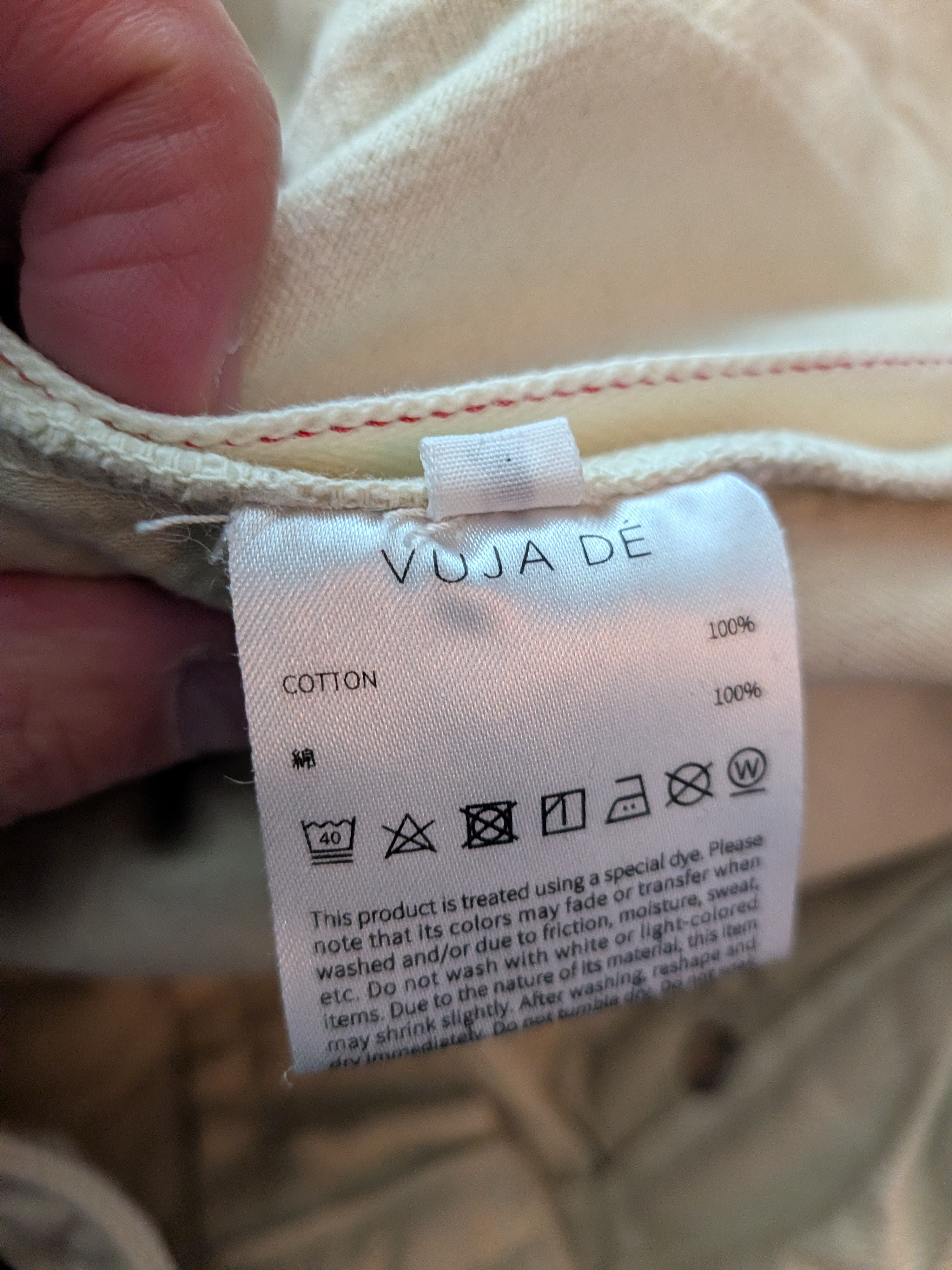 Vuja De Vuja De Diviser Denim Pants Off White Size US 30 / EU 46 - 8 Thumbnail