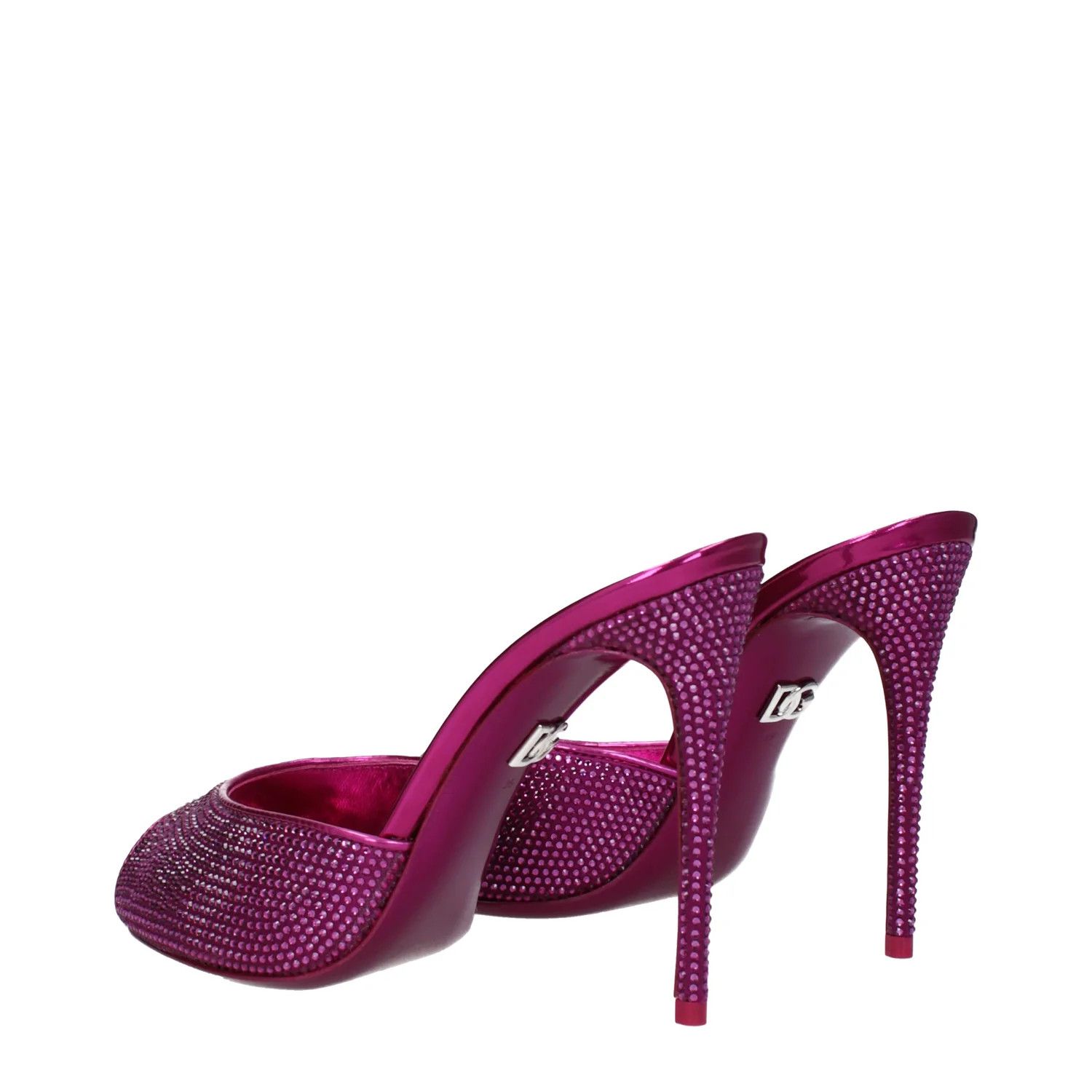 Dolce & Gabbana ob1o1e1124 Satin Sandals in Fuchsia Size US 5 / IT 35 - 4 Thumbnail