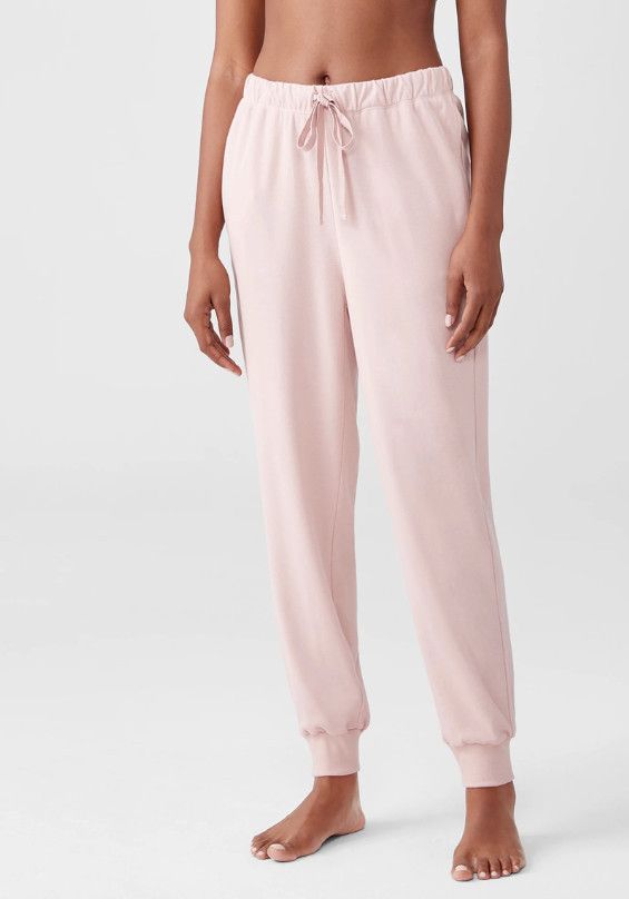 Eileen Fisher Eileen Fisher Organic Cotton Jogger Sleep Pants Powder XXS Size 24" / US 00 / IT 34 - 1 Thumbnail