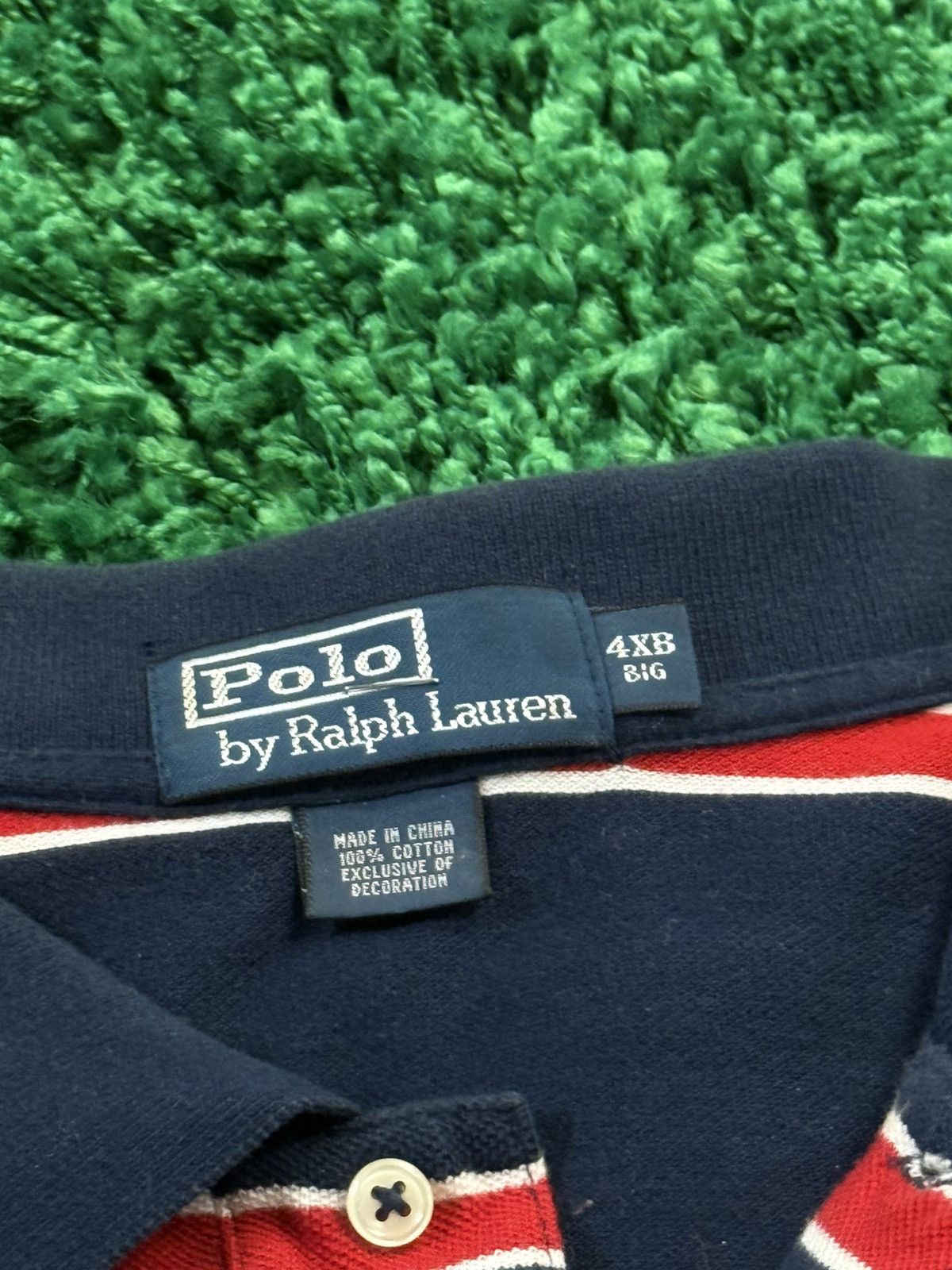 Polo Ralph Lauren × Vintage RARE 4XL BIG 4XLB Polo Ralph Lauren Classic Striped Polo PRL Size US XXL / EU 58 / 5 - 3 Thumbnail