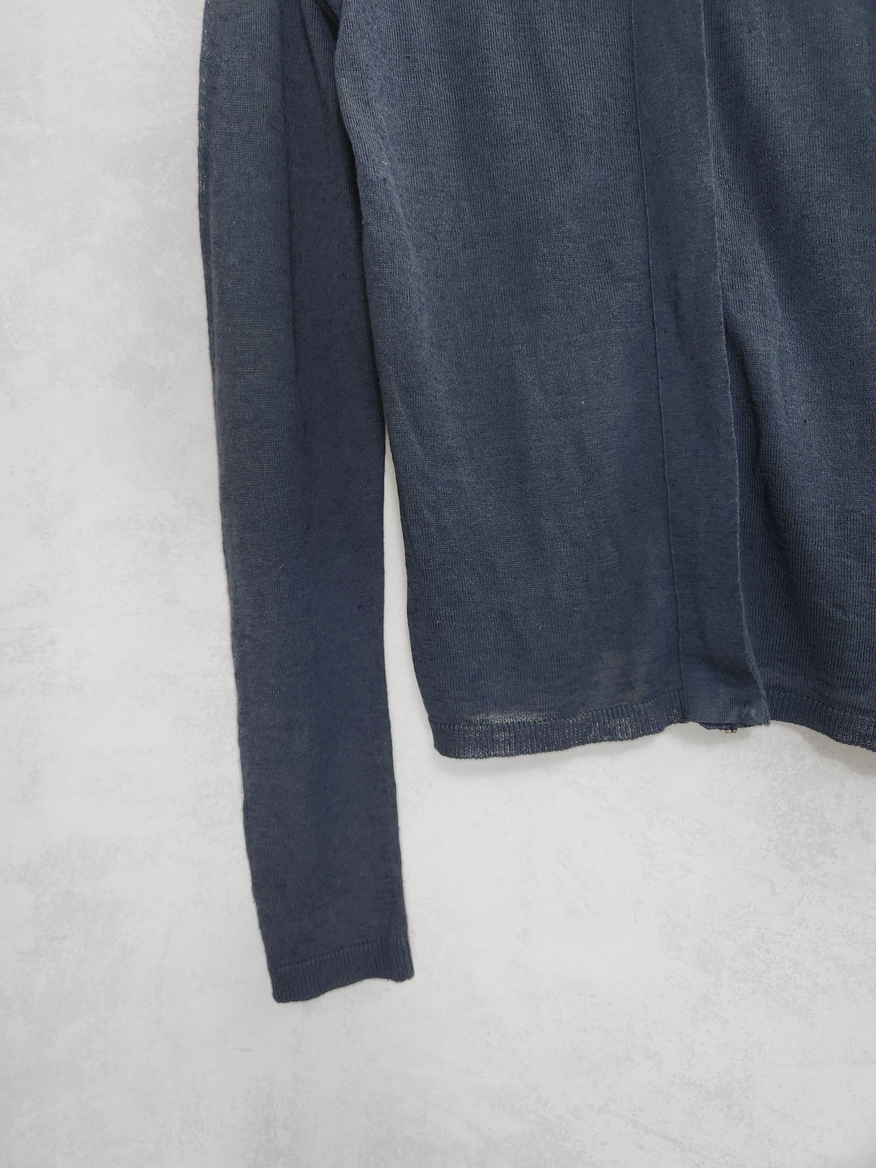 Jil Sander Jil sander full zip long sleeve cardigan navy Size L / US 10 / IT 46 - 4 Thumbnail