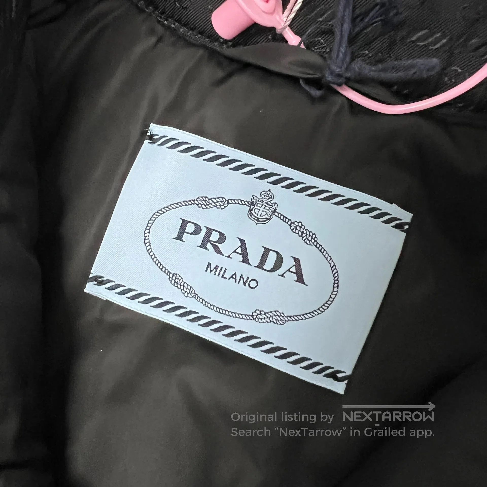 Prada Prada size 38 Dark pattern full-print recycled nylon cotton Size US M / EU 48-50 / 2 - 7 Thumbnail