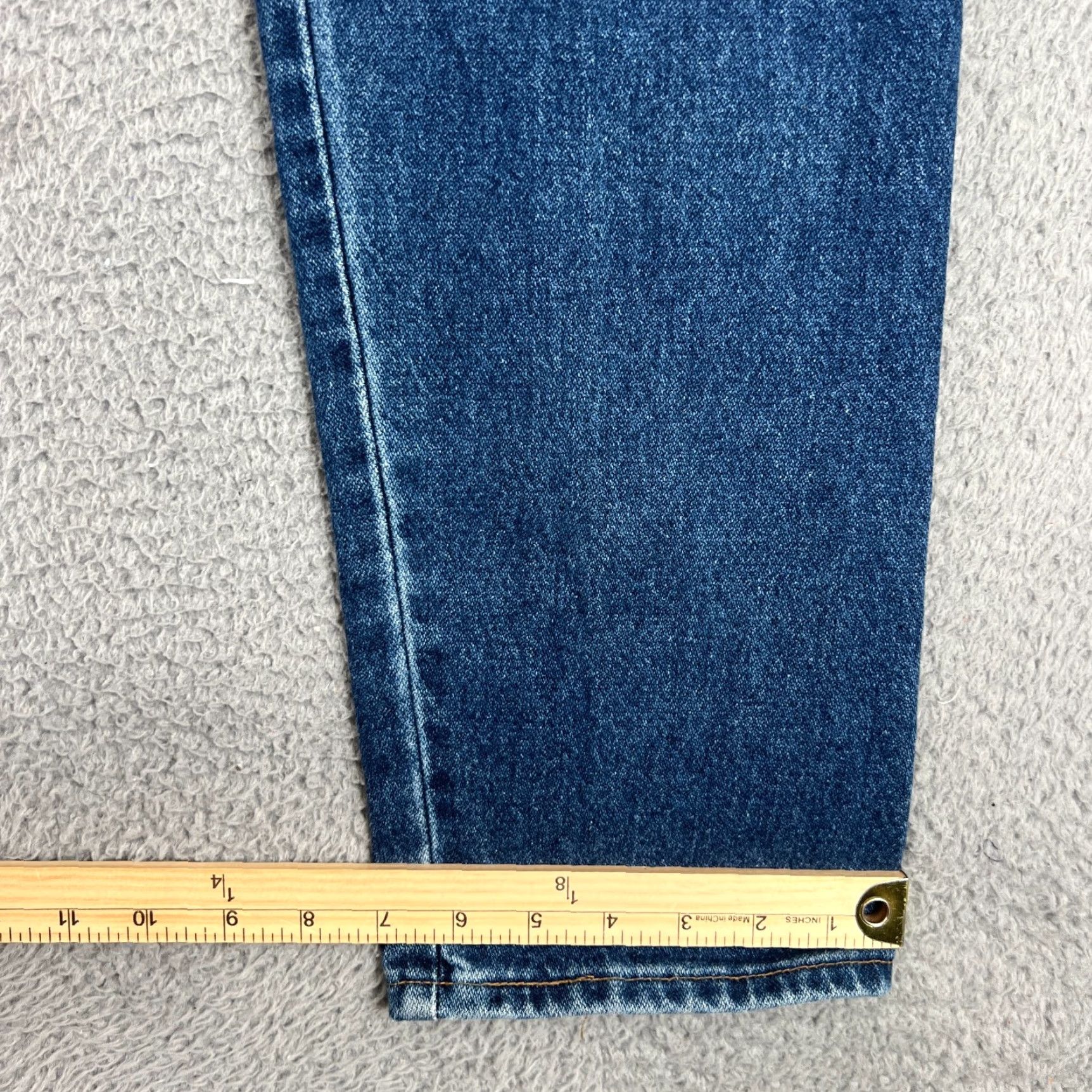 Wrangler VINTAGE Wrangler Jeans Womens 26x32 Regular Medium Blue Cotton Denim Western 80s 90s Riding Jeans, High Rise, Button Zip, Back Smooth, Tapered? Size 30" / US 8 / IT 44 - 6 Thumbnail