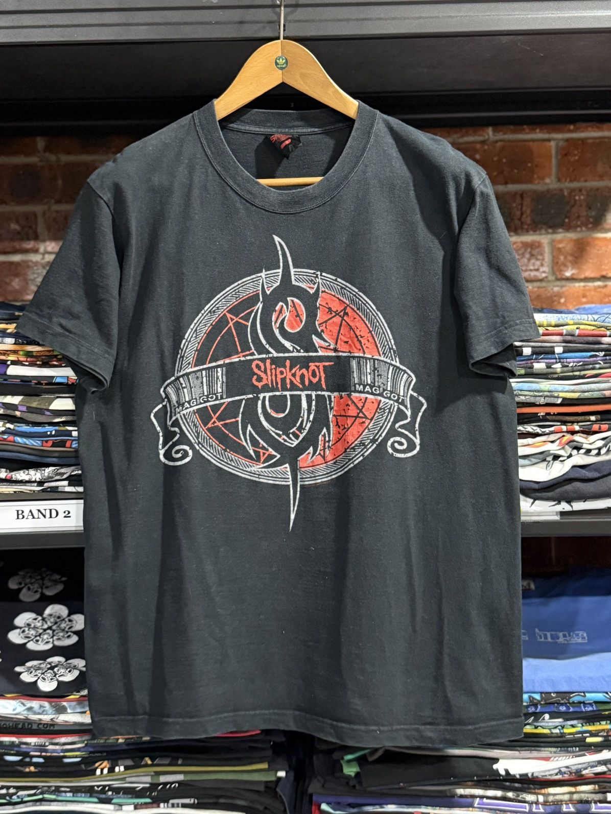Band Tees × Vintage Vintage Slipknot Maggot Faded Tee Size US L / EU 52-54 / 3 - 1 Thumbnail