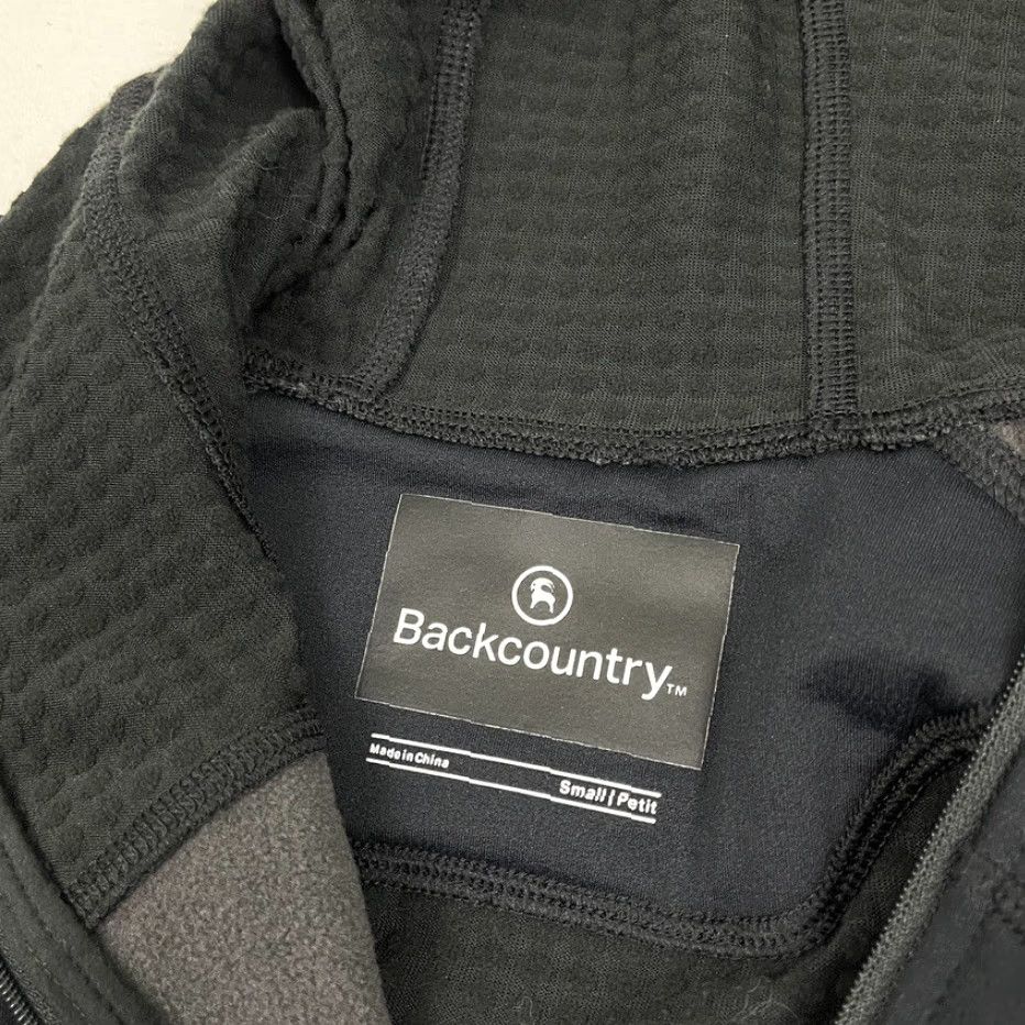 Vintage Backcountry Jacket Womens PS Small Black Fleece Pullover Hooded Hiking Outdoors Size S / US 4 / IT 40 - 2 Thumbnail