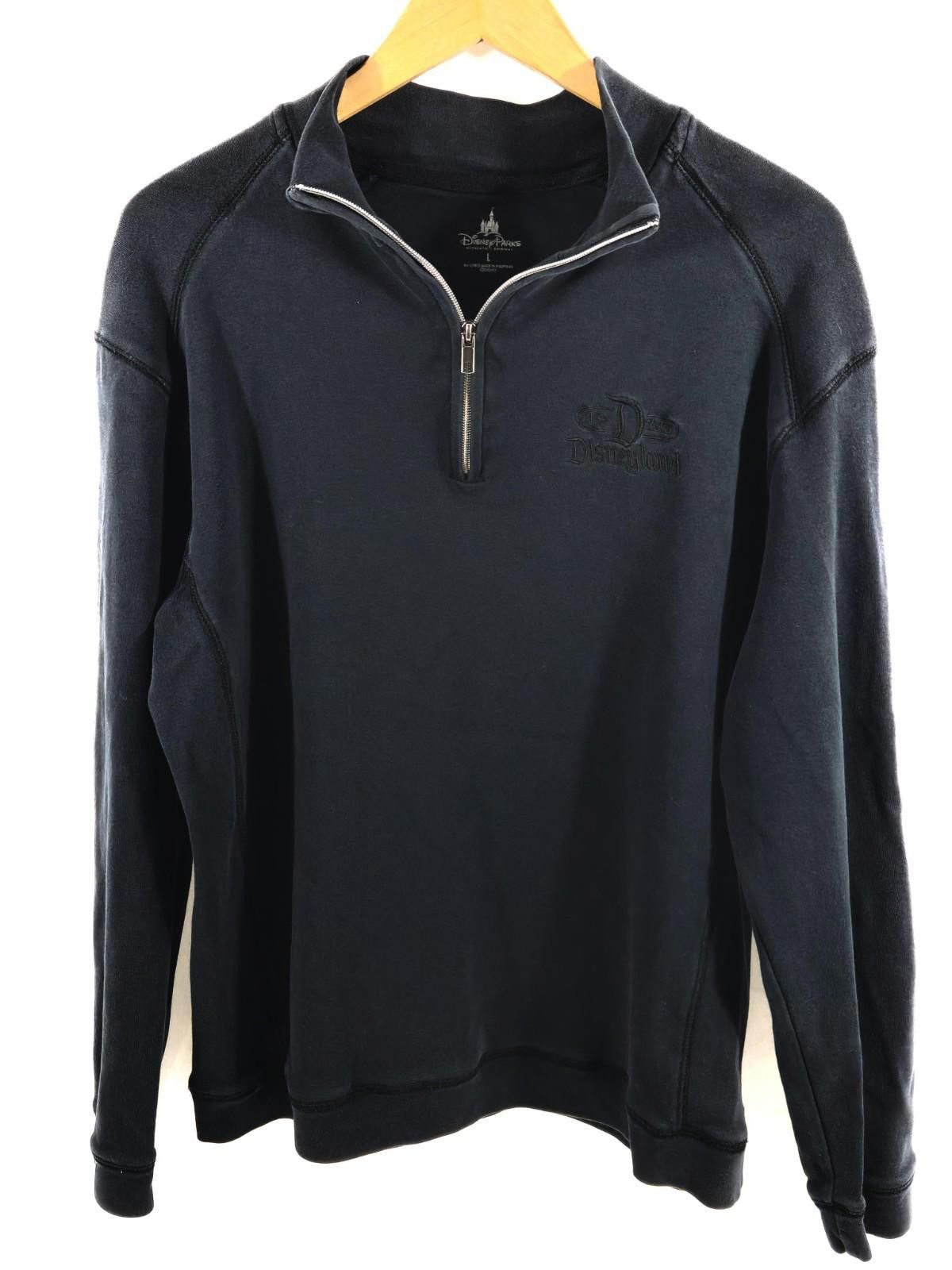 Designer Disneyland Embroidered Disney Parks 1/4 Zip Black Sweatshirt Size US L / EU 52-54 / 3 - 1 Thumbnail