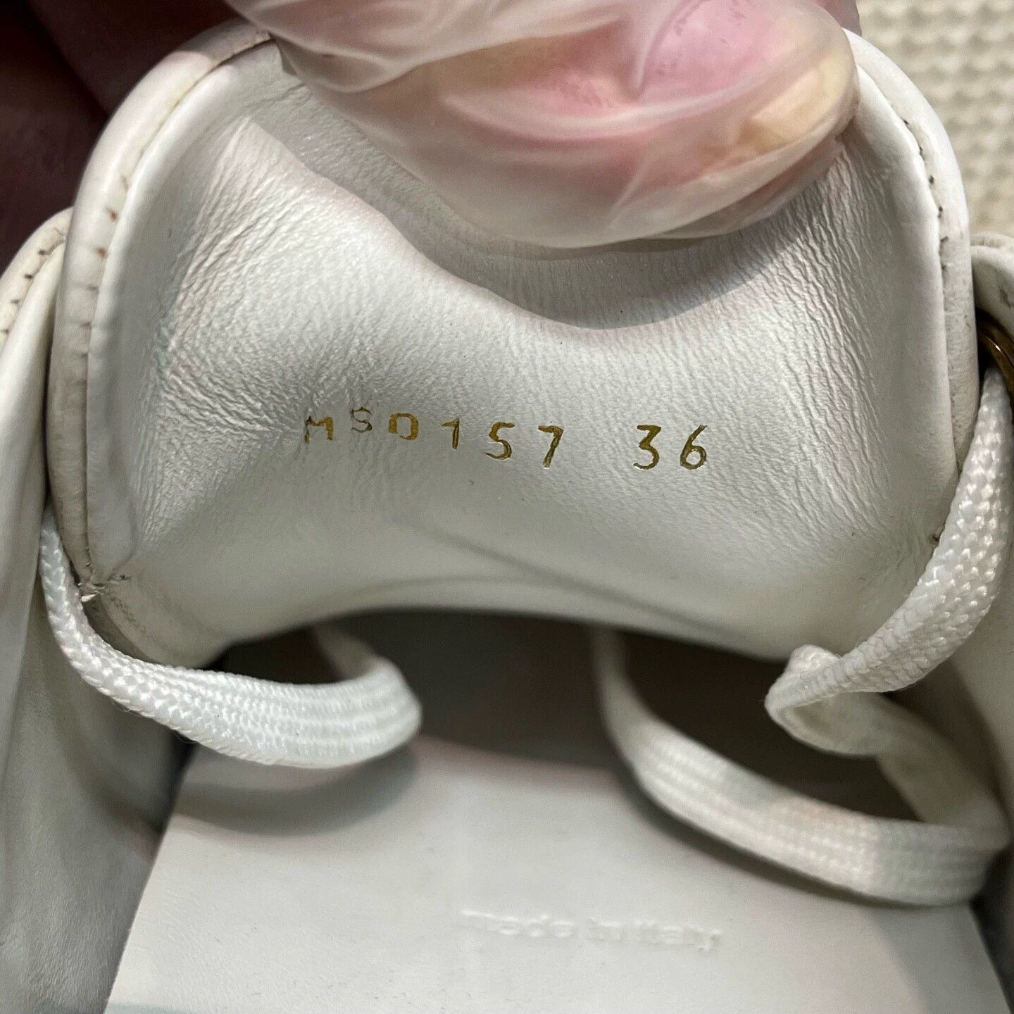 Louis Vuitton LV metallic buckle white sneakers EUR 36 95 New Size US 5 / IT 35 - 7 Thumbnail
