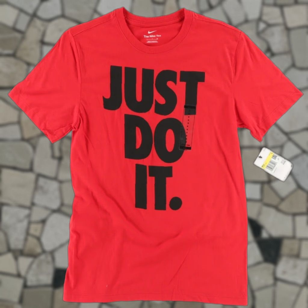 Nike Nike Just Do It. Bold Solid T-Shirt Red Men's S Shirt Size US S / EU 44-46 / 1 - 1 Thumbnail